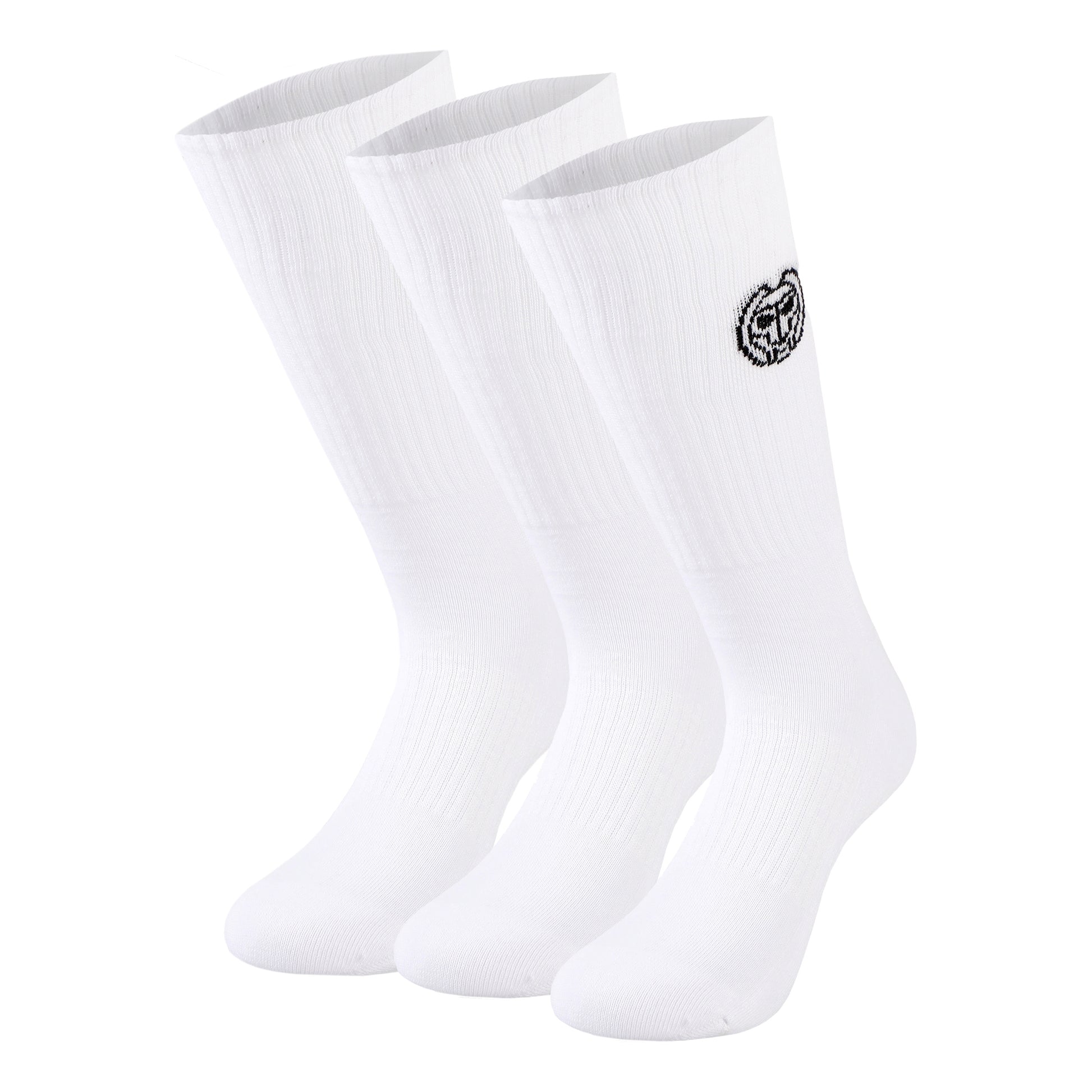 BIDI BADU Matayo Crew Tech Chaussettes de sport Pack de 3 Hommes - blanc, noir