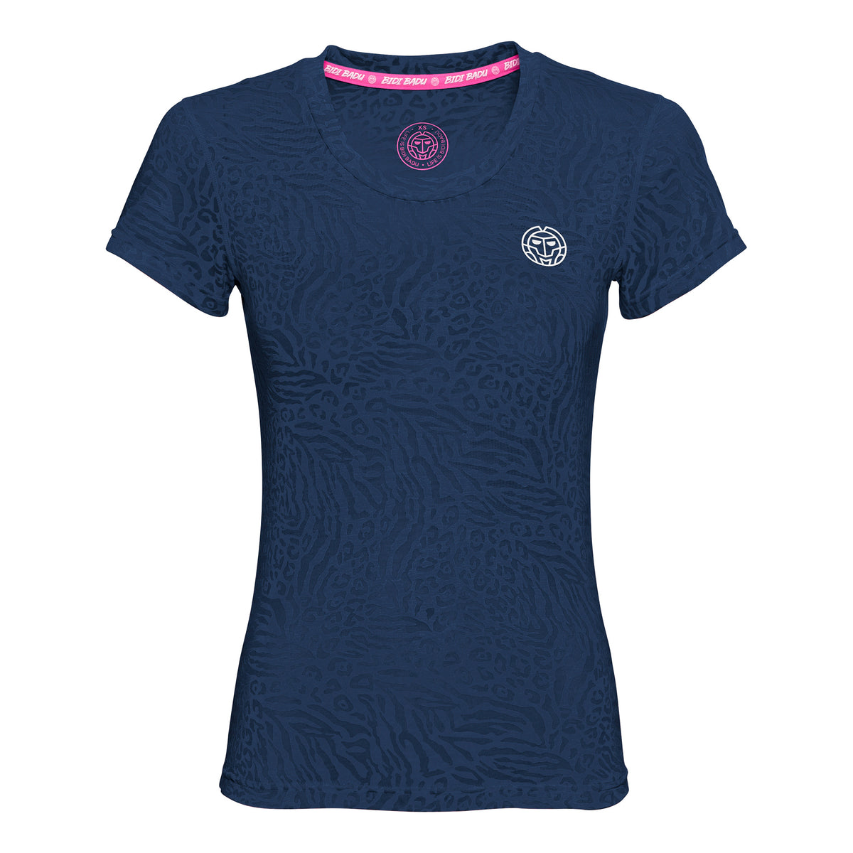 BIDI BADU Anni Bournout Tech T-shirt Dames - donkerblauw, wit