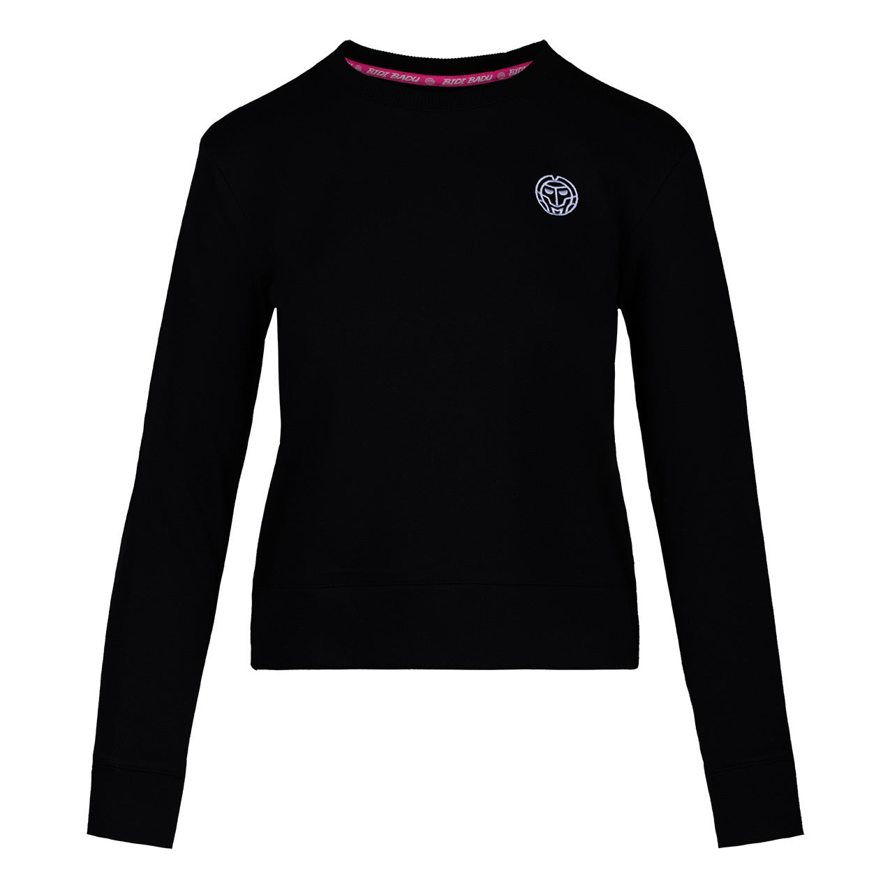 BIDI BADU Mirella Basic Crew Sweatshirt Dames-Zwart,Wit