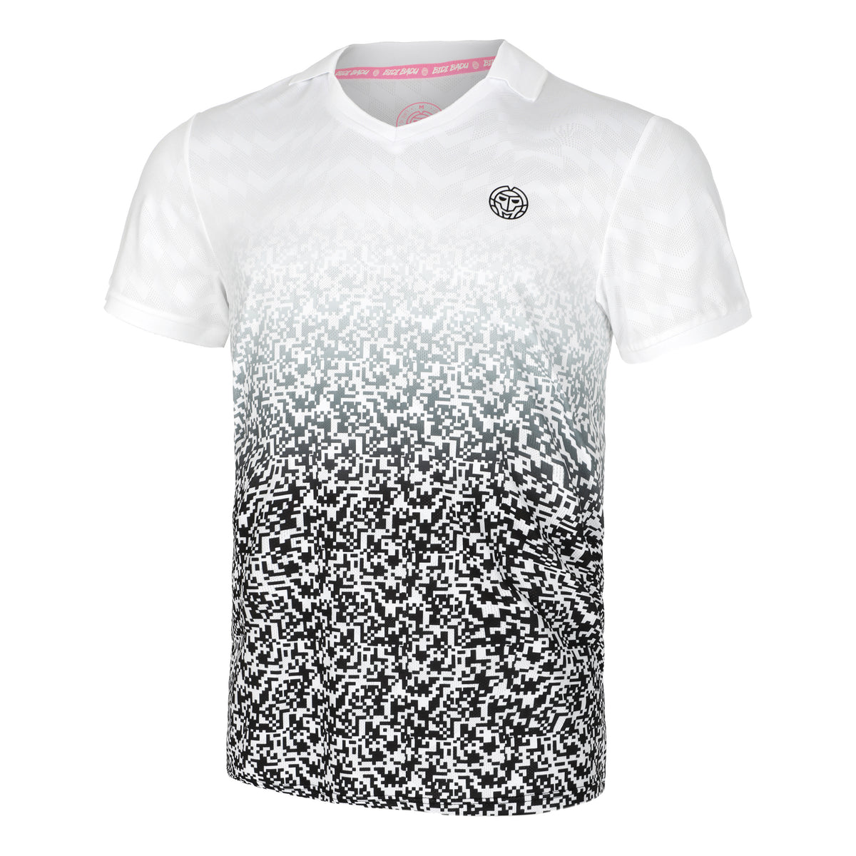 BIDI BADU Tano Tech Polo Heren - wit, zwart