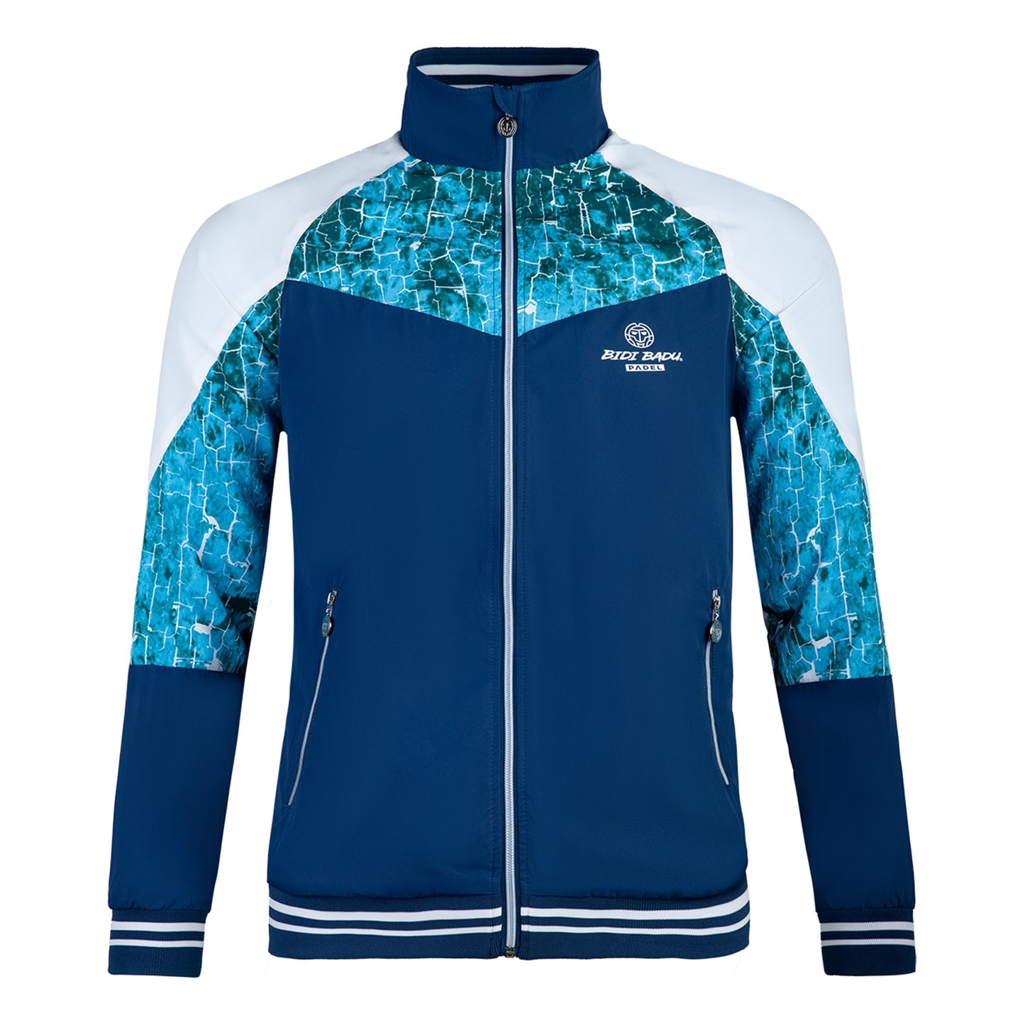BIDI BADU Jabu Tech Veste De Survêtement Hommes-Bleu Foncé,Multicouleur
