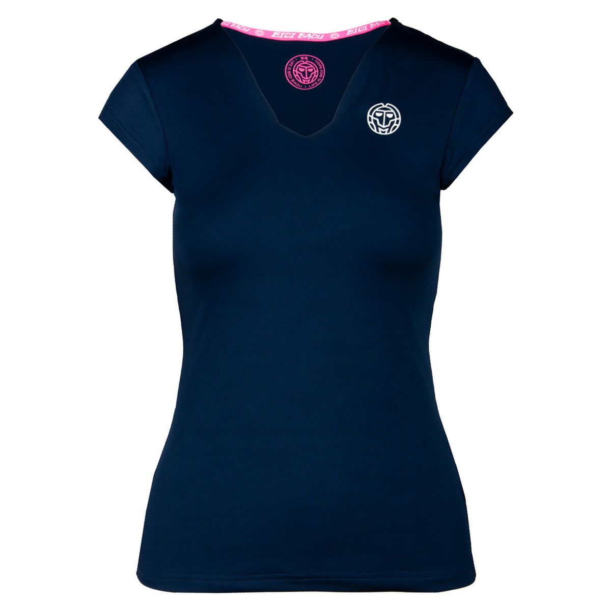 BIDI BADU Bella 2.0 Tech V-Neck T-shirt Femmes - bleu foncé,