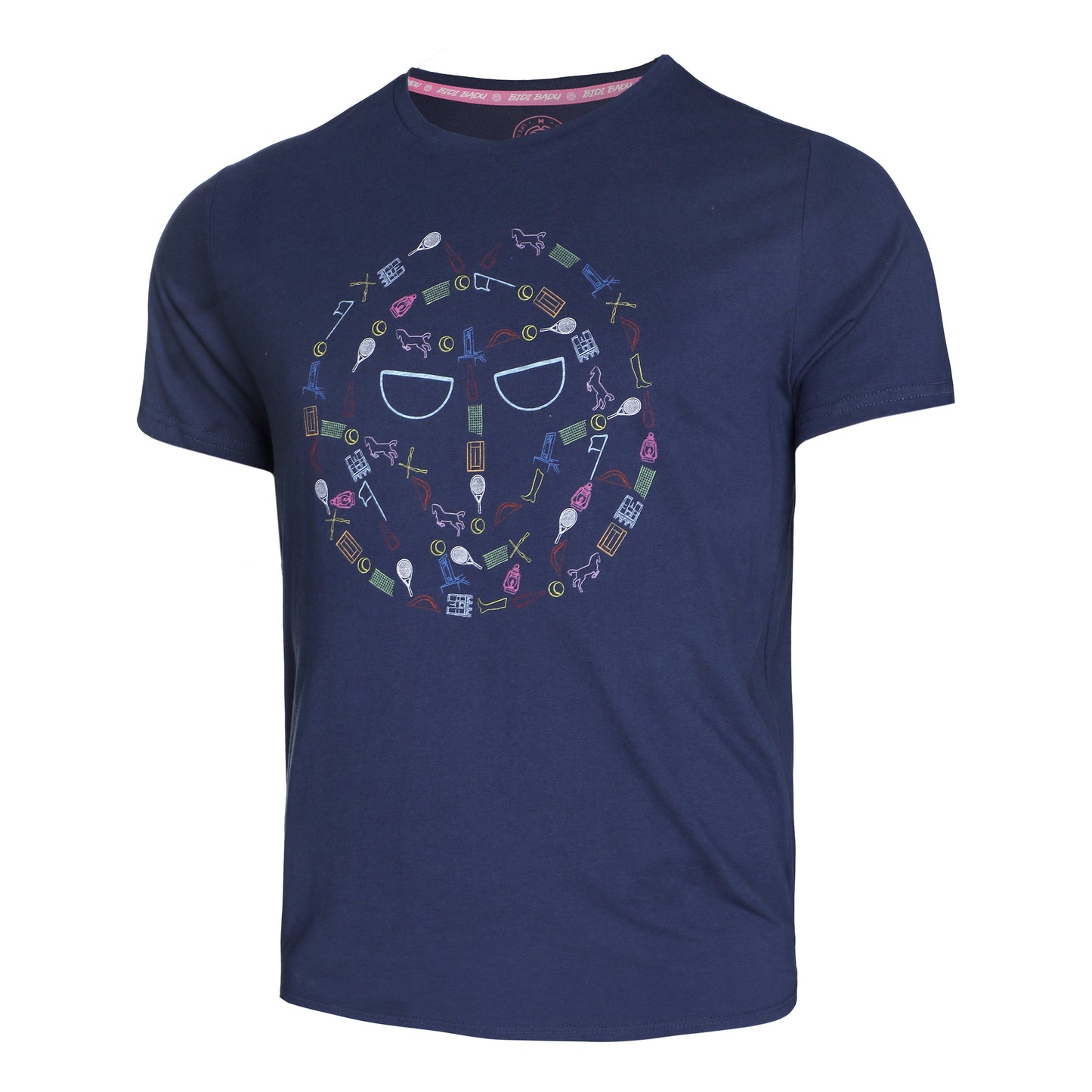 BIDI BADU Mao Lifestyle T-shirt -donkerblauw,veelkleurig