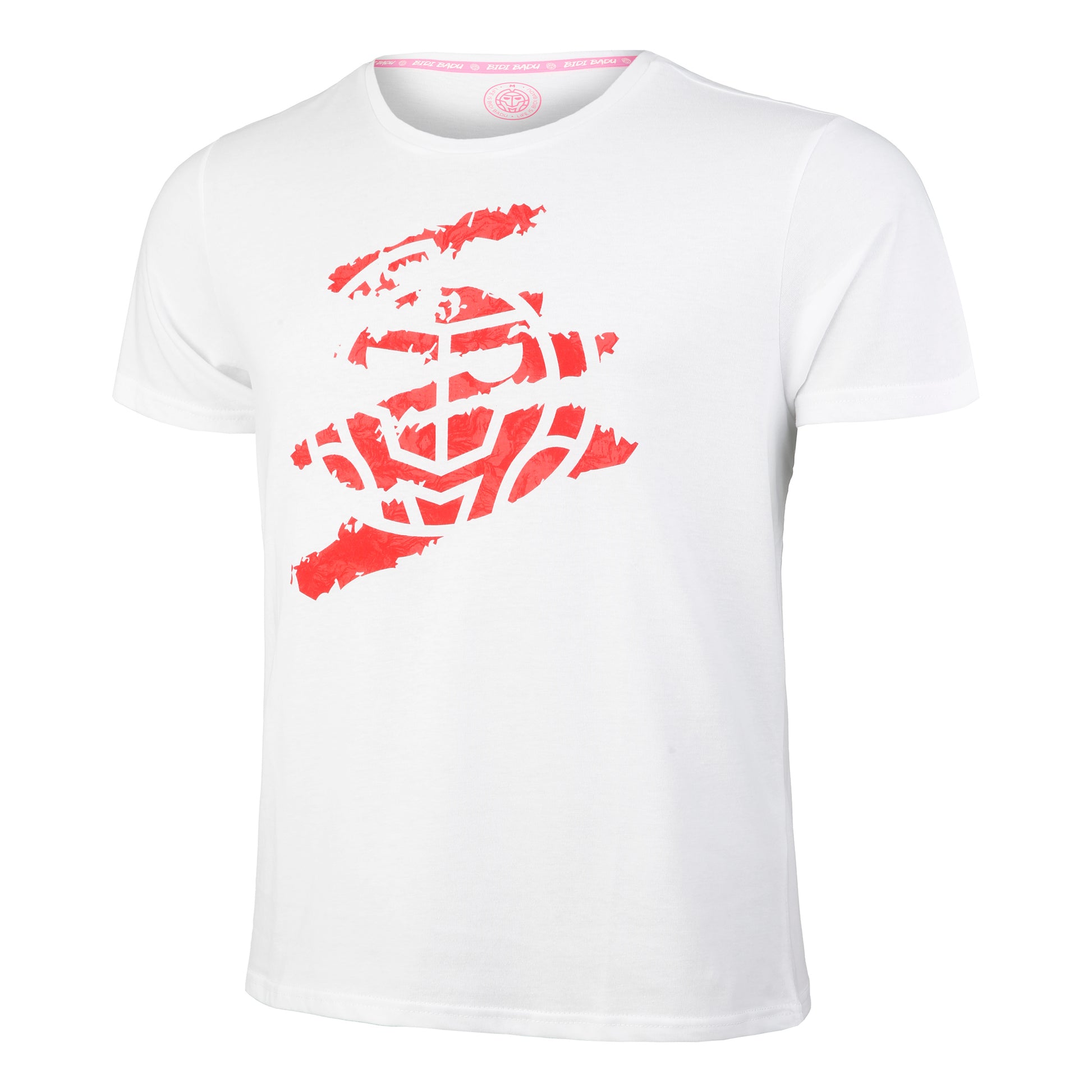 BIDI BADU Saliou ÖTV Lifestyle T-shirt Hommes-Blanc,Rouge