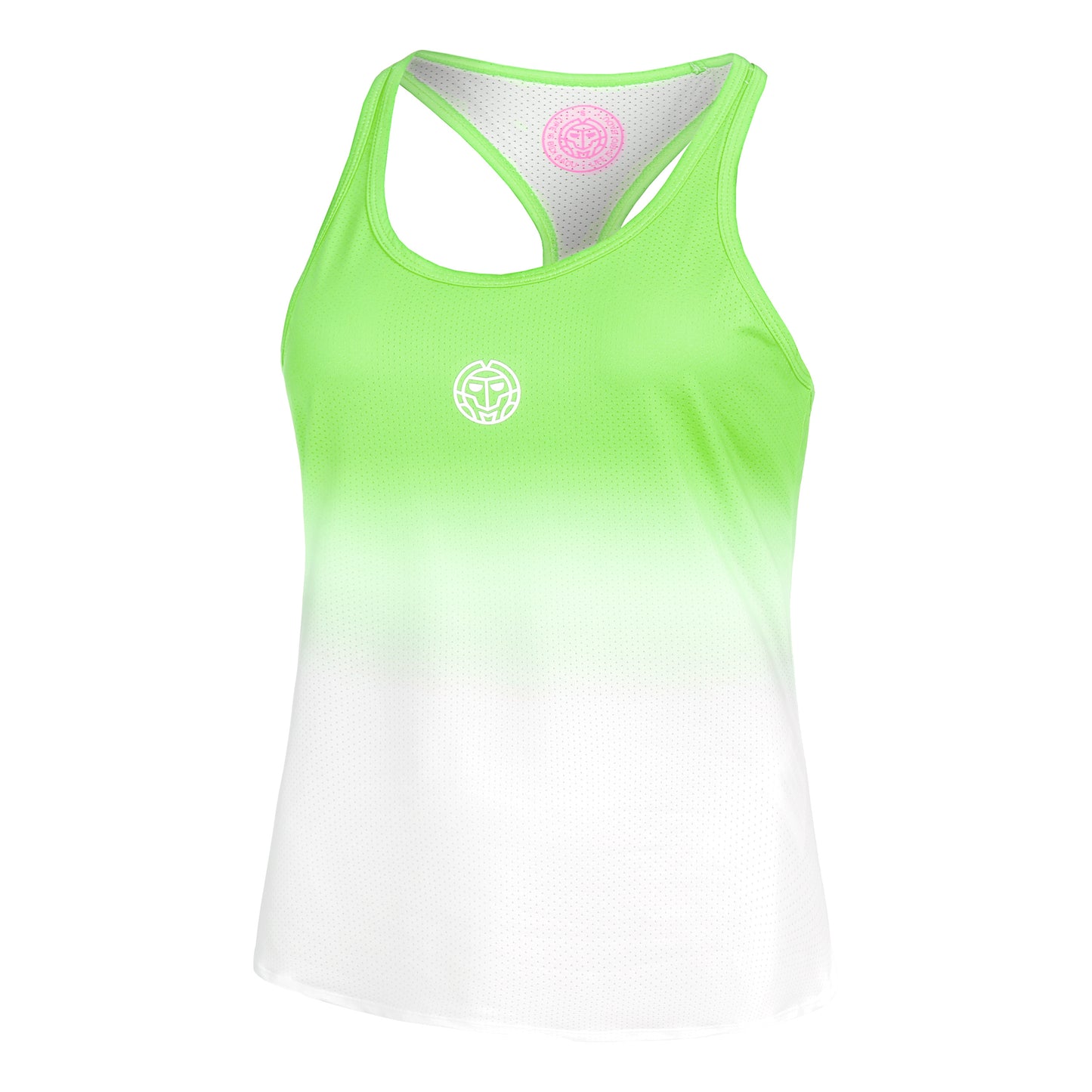BIDI BADU Crew Gradiant Tanktop Dames-Neongroen,Wit