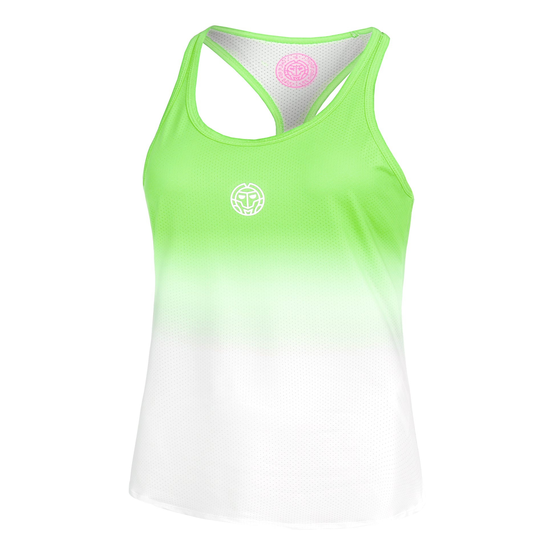 BIDI BADU Crew Gradiant Tanktop Dames-Neongroen,Wit