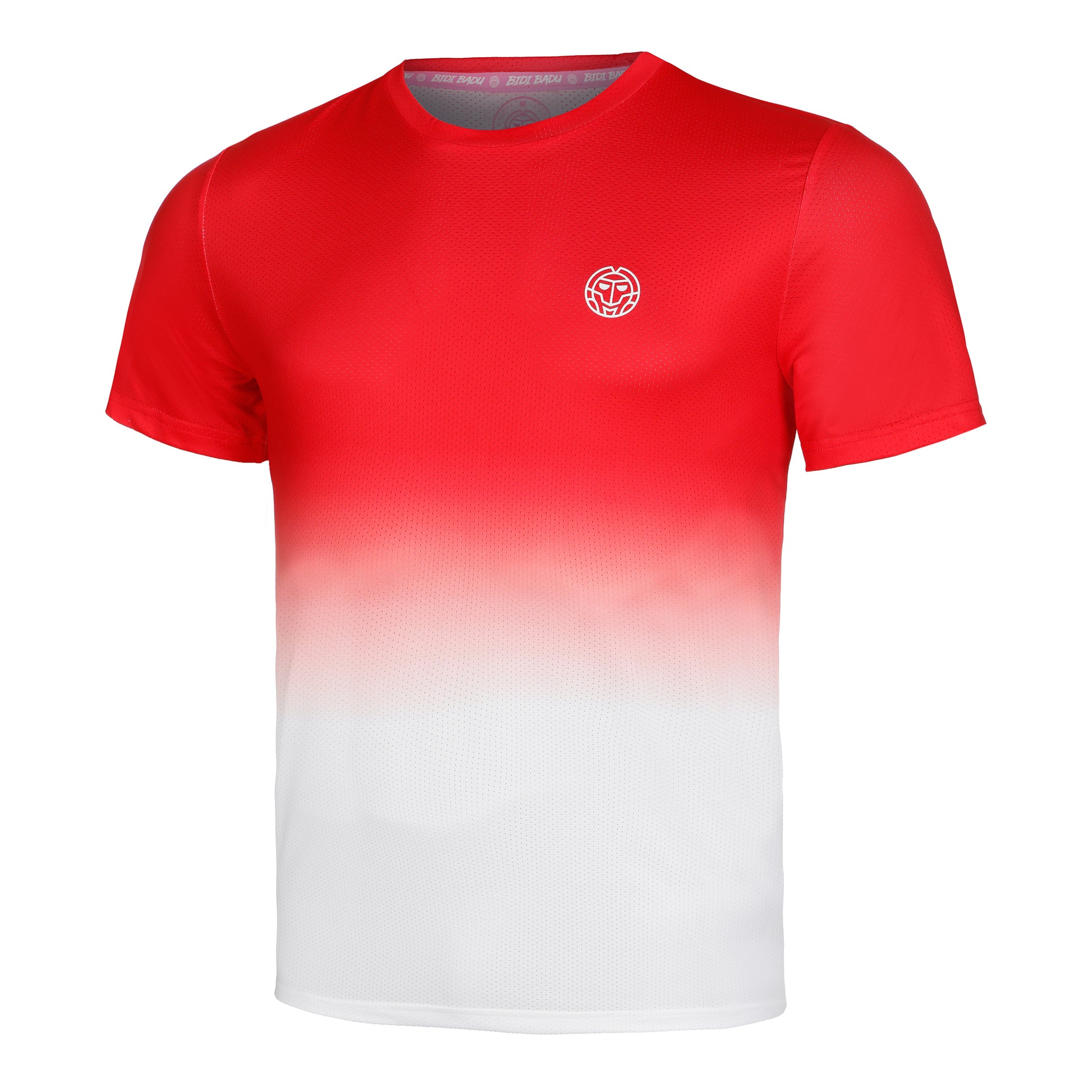 BIDI BADU Crew Gradiant T-shirt Hommes-Rouge,Blanc