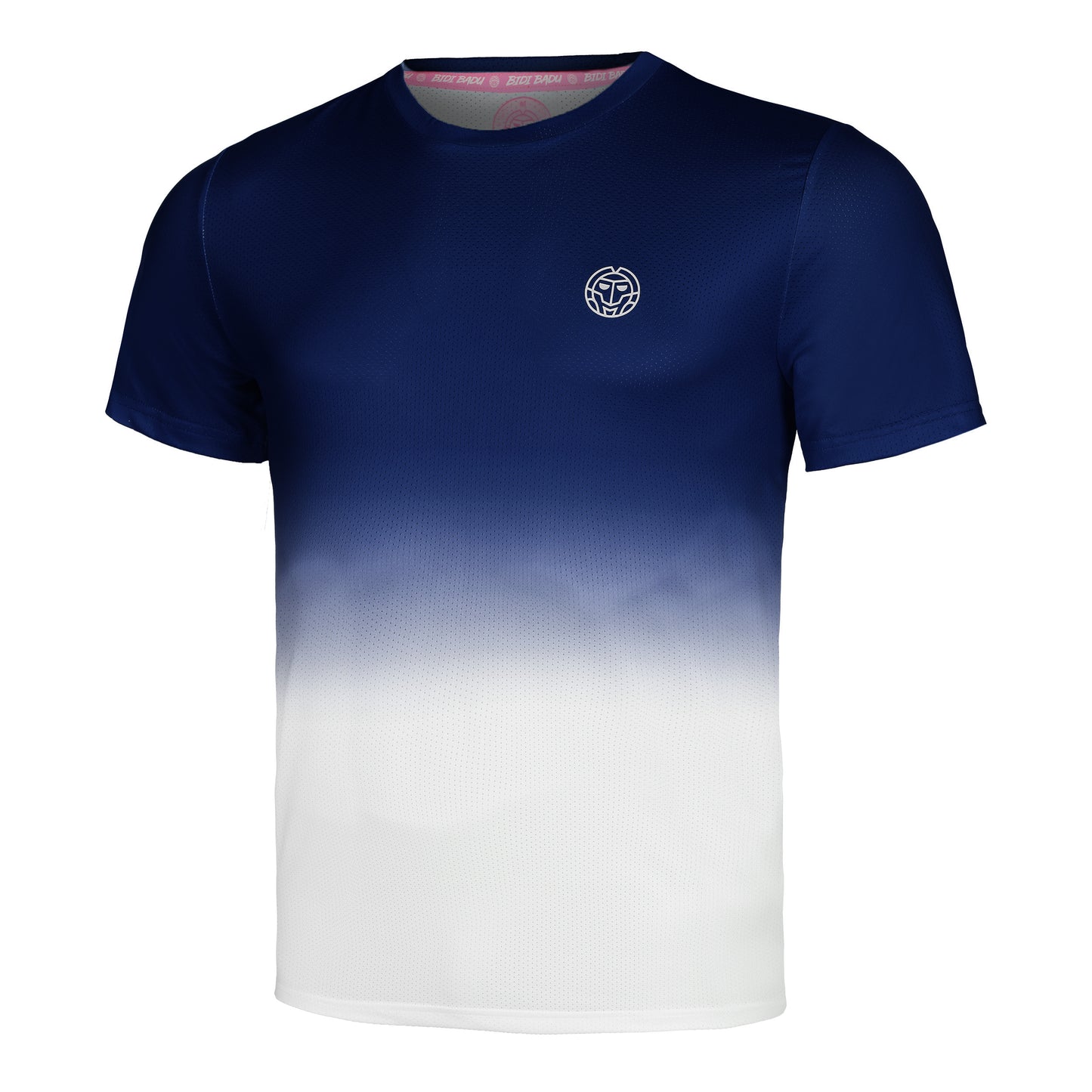 BIDI BADU Crew Gradiant T-shirt Heren-Donkerblauw,Wit