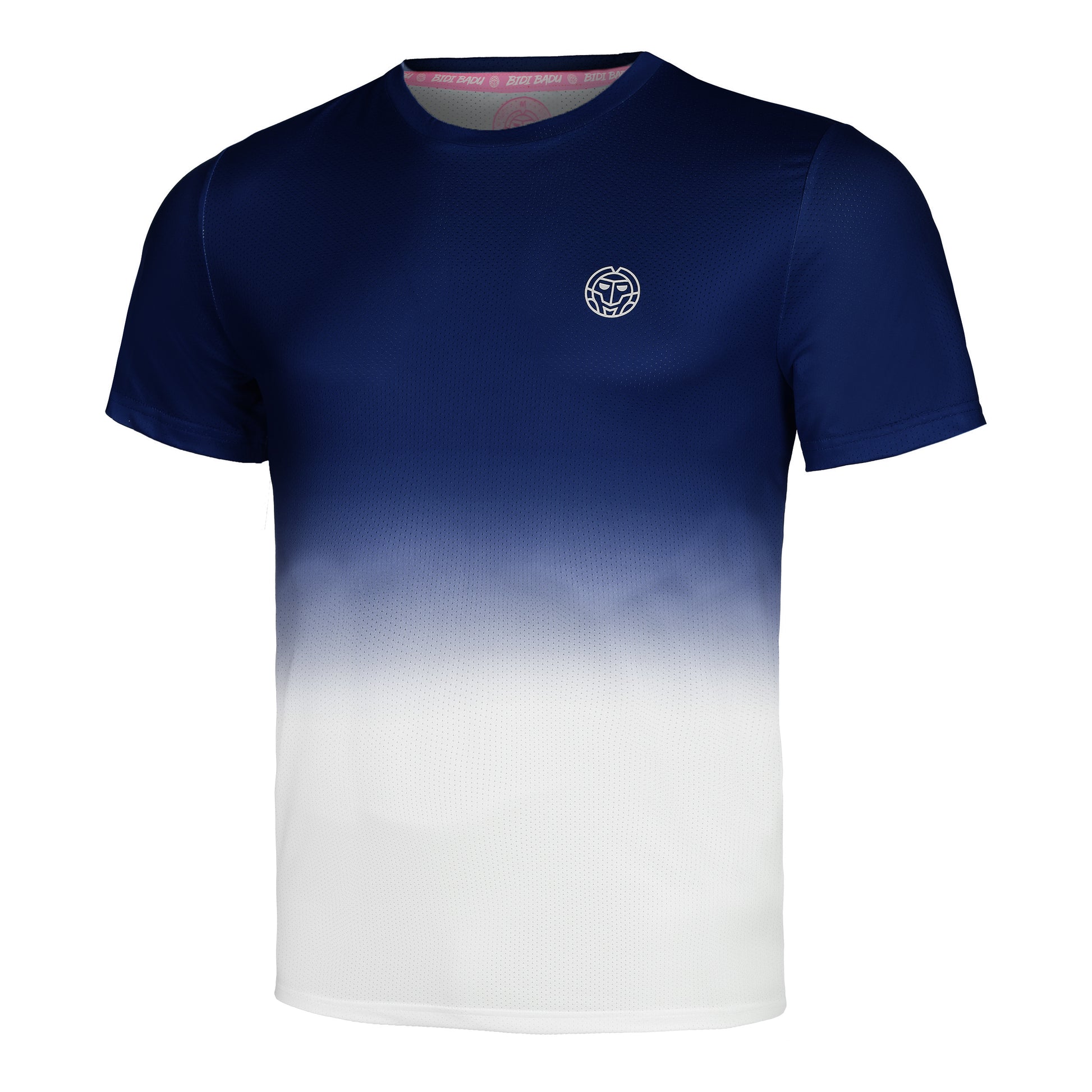 BIDI BADU Crew Gradiant T-shirt Heren-Donkerblauw,Wit