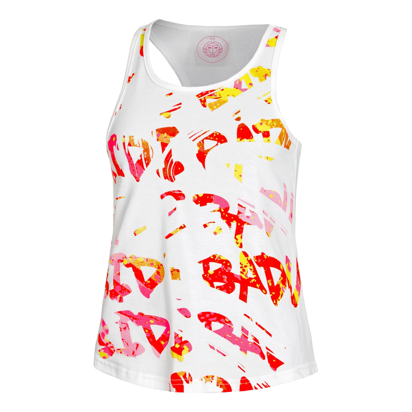 BIDI BADU Wild Arts Chill Tanktop Dames-Wit,Veelkleurig