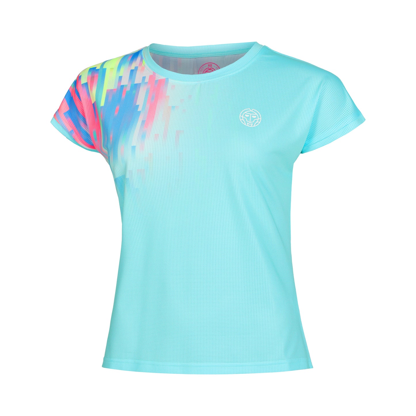 BIDI BADU Melbourne 2024 Junior Capsleeve T-shirt Meisjes - turkoois, veelkleurig