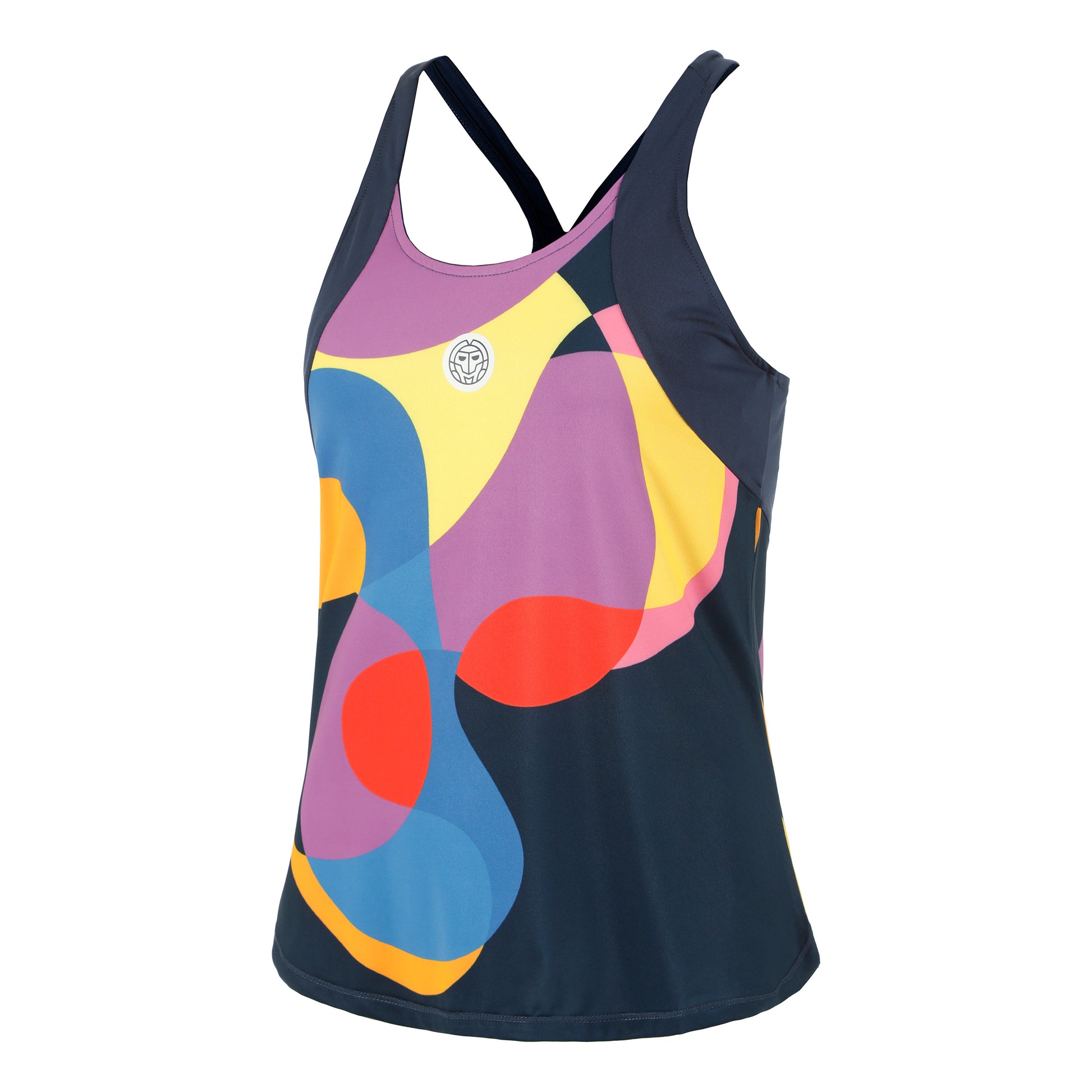 BIDI BADU Twiggy Débardeur Tank Top Femmes-Bleu Foncé,Multicouleur