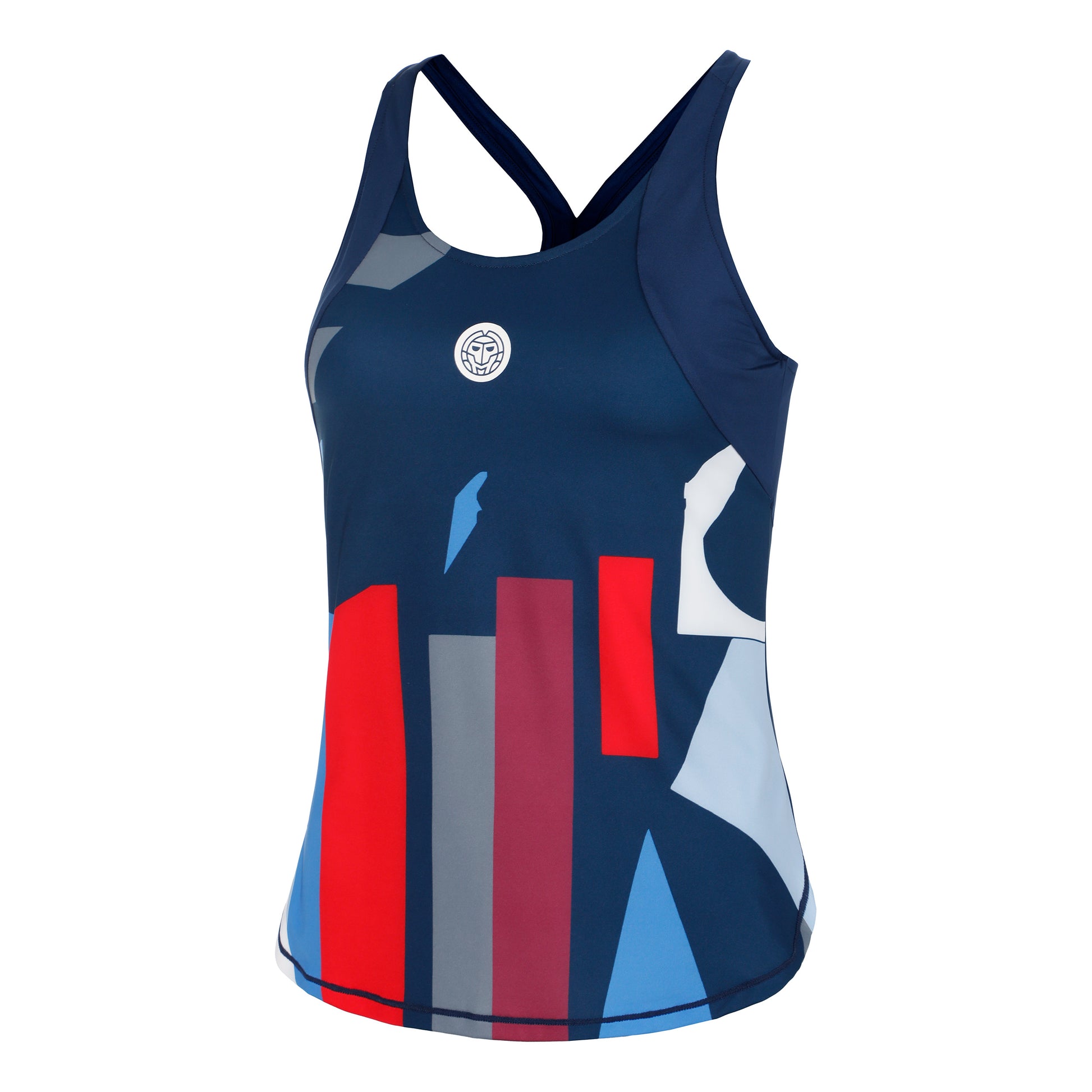 BIDI BADU New York 2024 Débardeur Tank Top Femmes-Bleu Foncé,Multicouleur