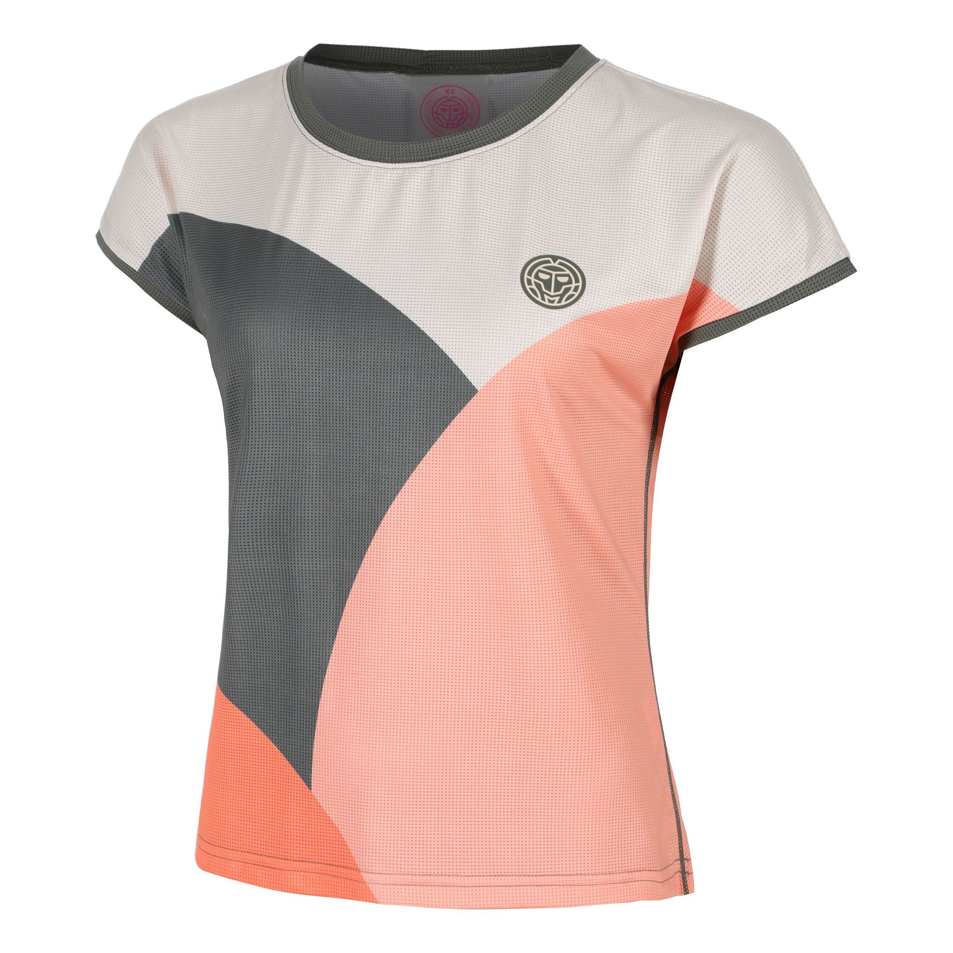 BIDI BADU Bubble T-shirt Dames-Grijs,Koraal