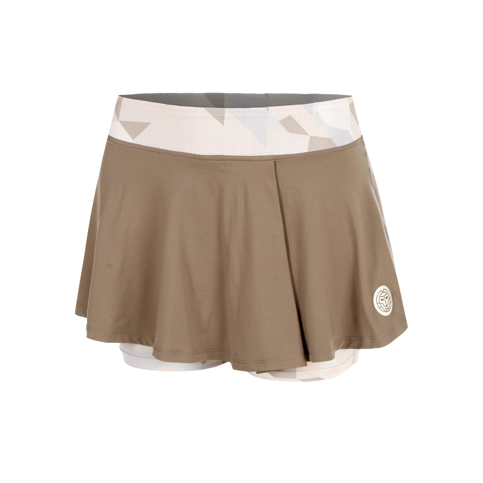 BIDI BADU Paris 2025 Printed Wavy Rok Dames-Bruin,Beige