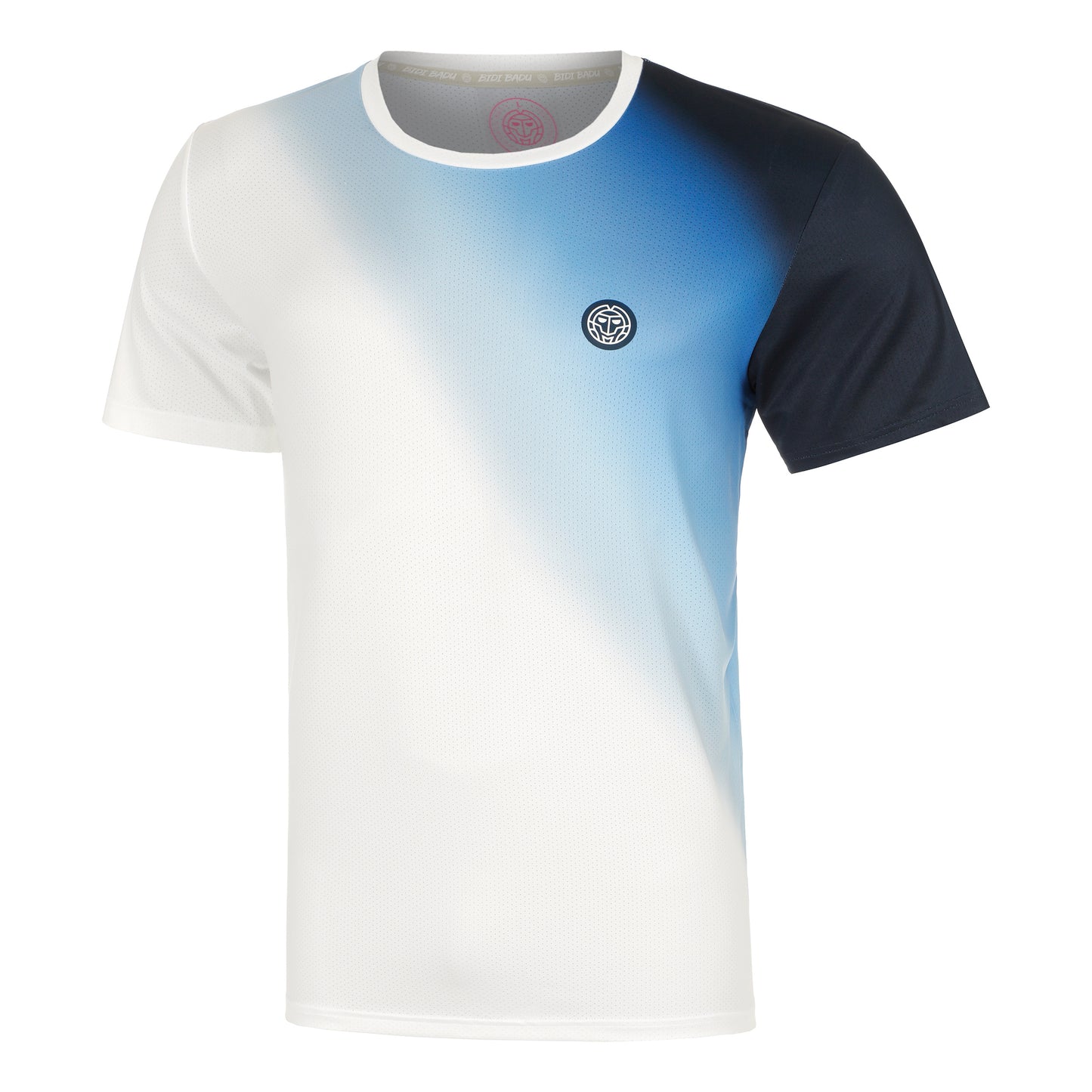 BIDI BADU Watercolour T-shirt Heren-Wit,Blauw