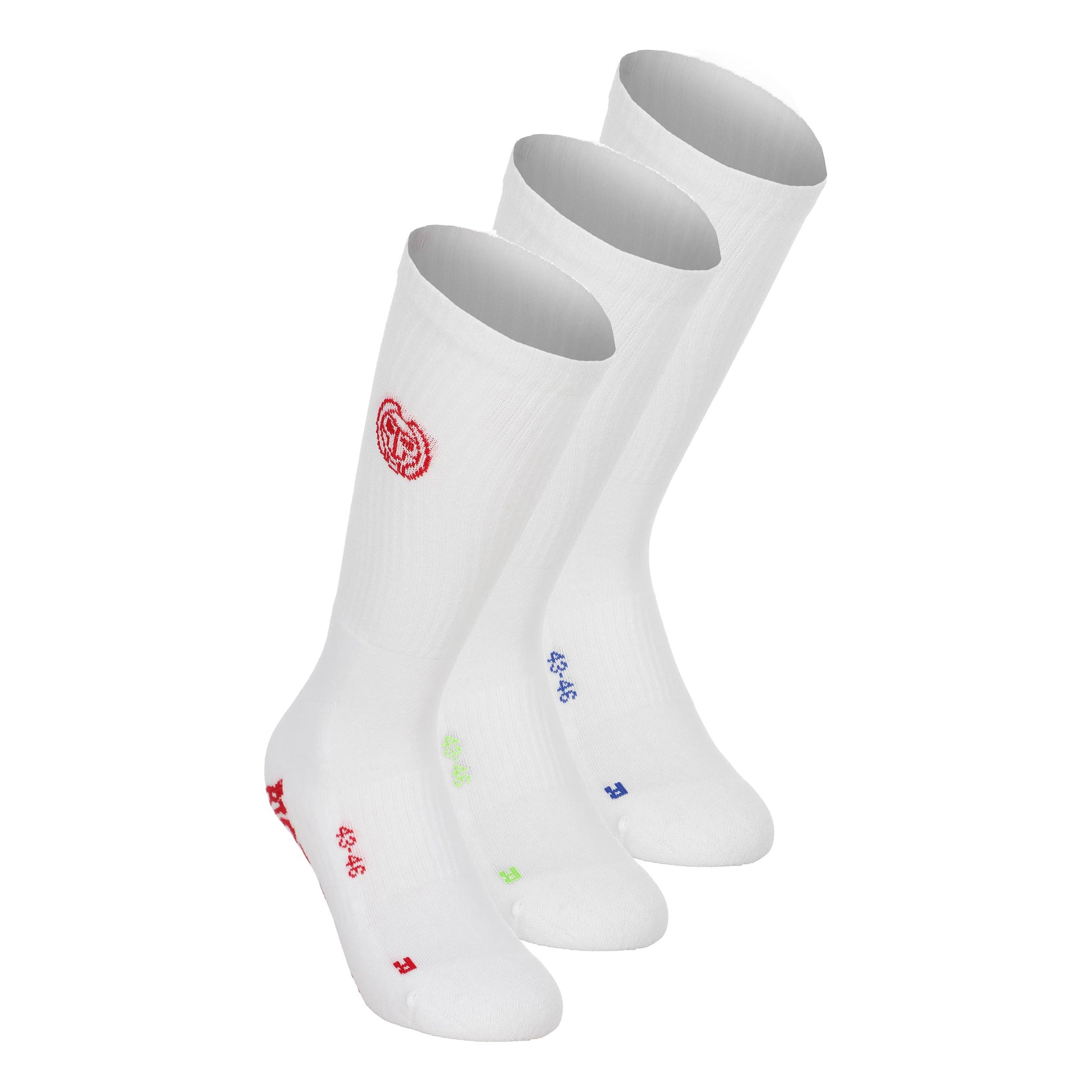 BIDI BADU Crispy White Crew Move Chaussettes De Tennis-Blanc
