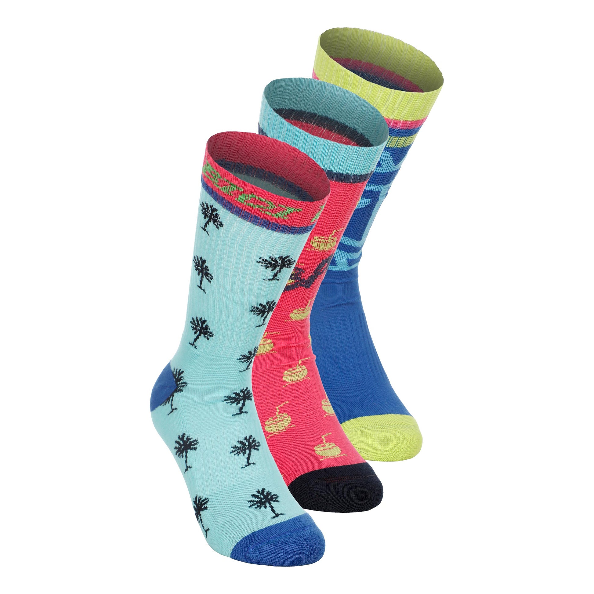 BIDI BADU Bold Bro II Crew Printed Move Chaussettes De Tennis-Multicouleur