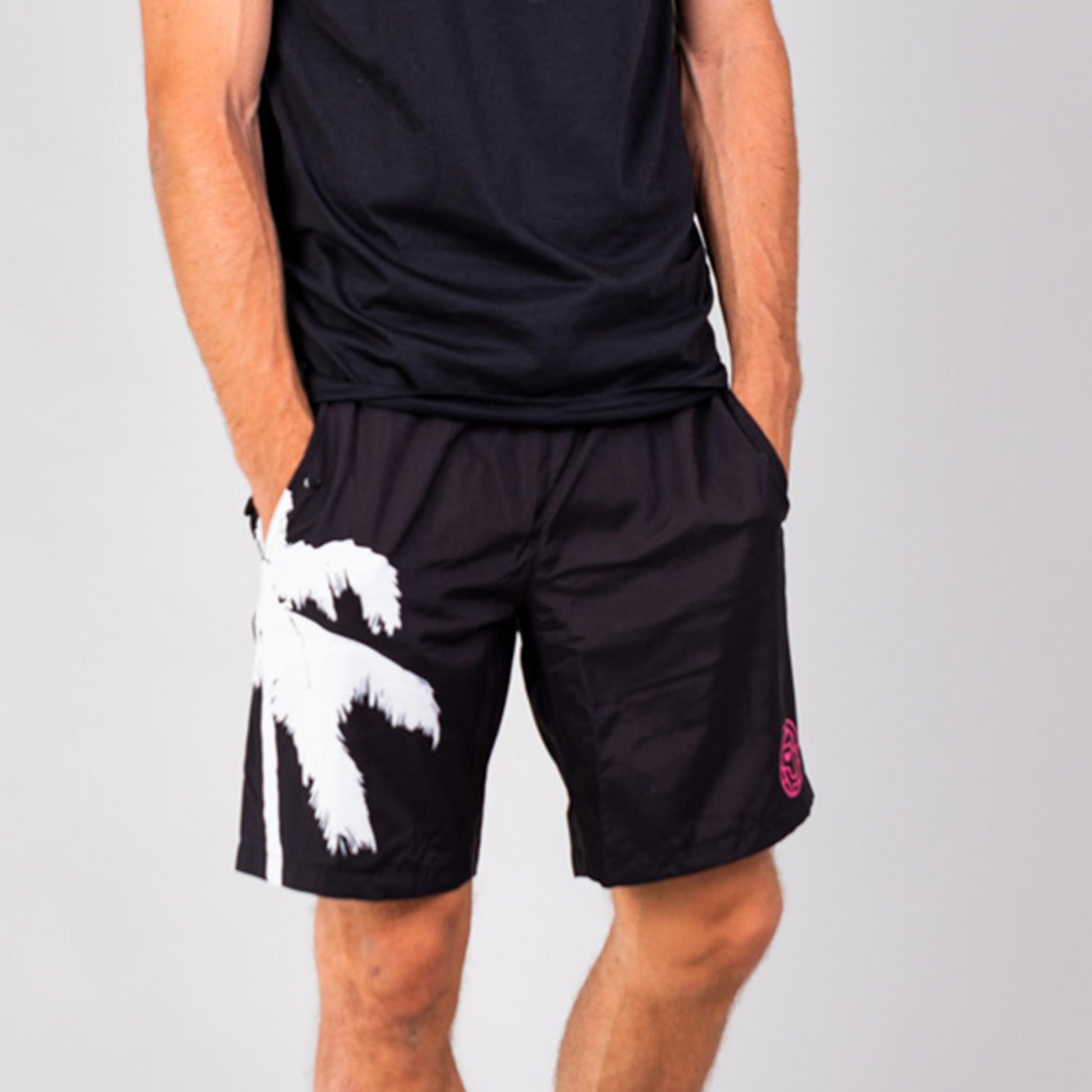 BIDI BADU Kayra Tech Swim Shorts Heren-Zwart