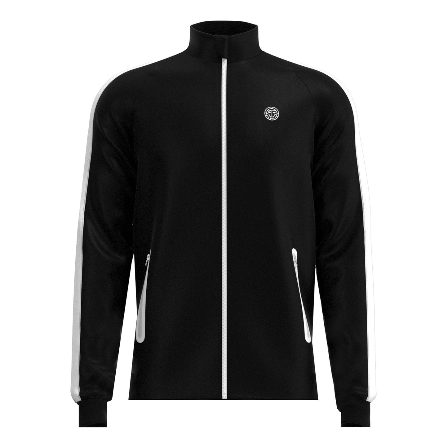 BIDI BADU Protected Leafs Veste De Survêtement Hommes-Noir,Blanc