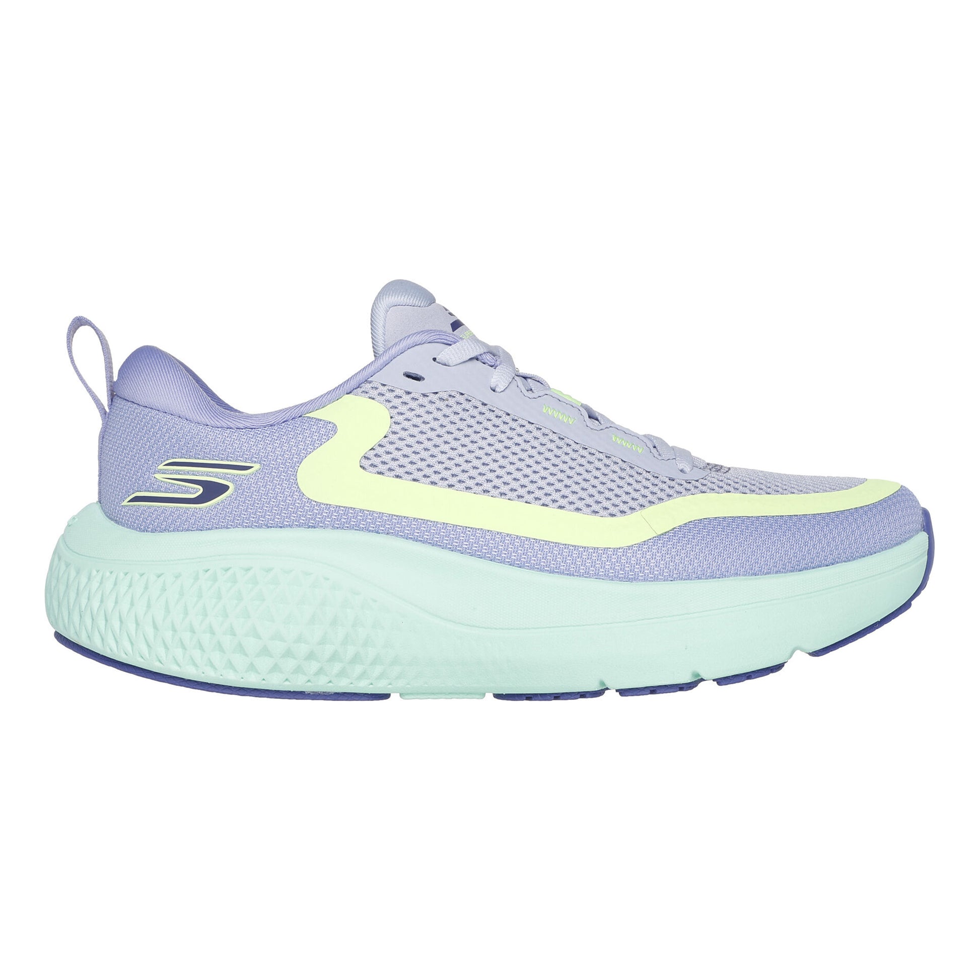 Skechers Go Run Supersonic Max Chaussure de running sans stabilisateurs Femmes - violet, jaune lemon