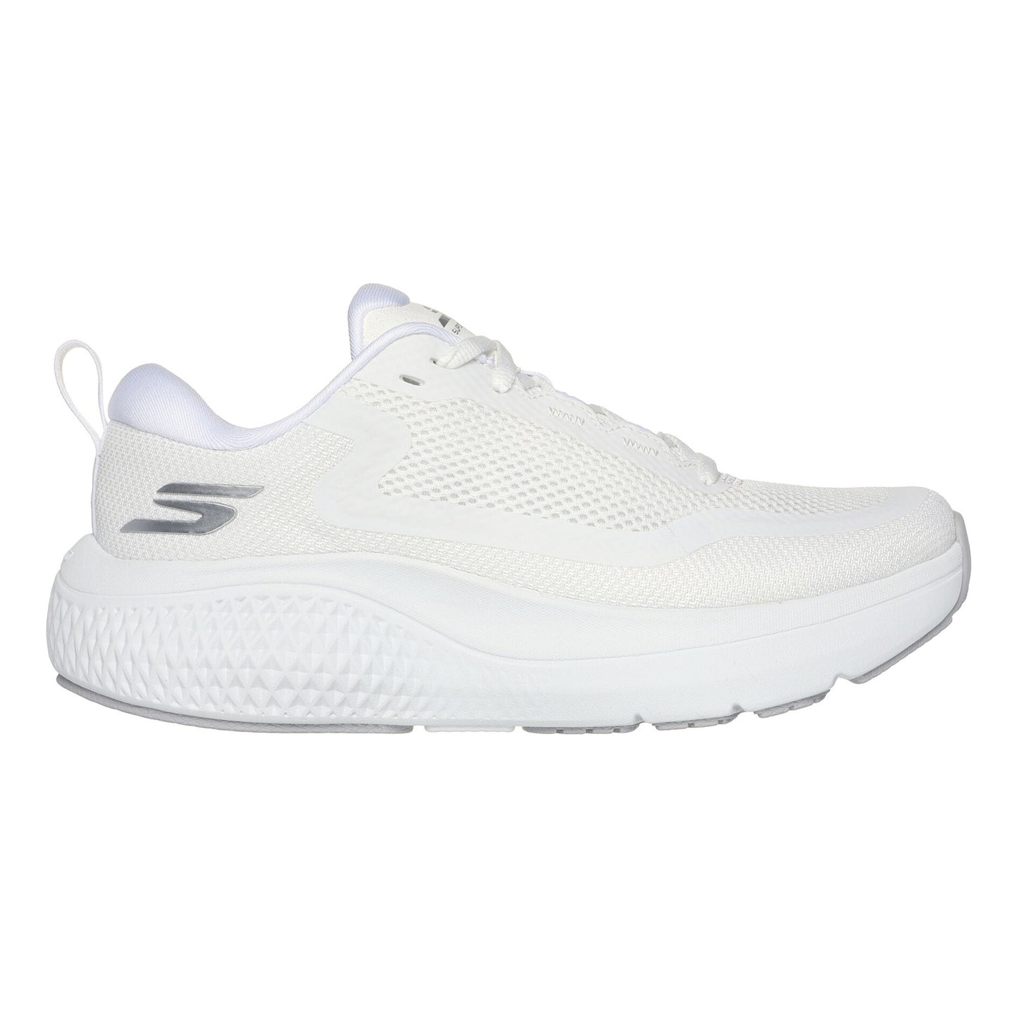 Skechers Go Run Supersonic Max Chaussure De Running Sans Stabilisateurs Femmes-Blanc,Argent