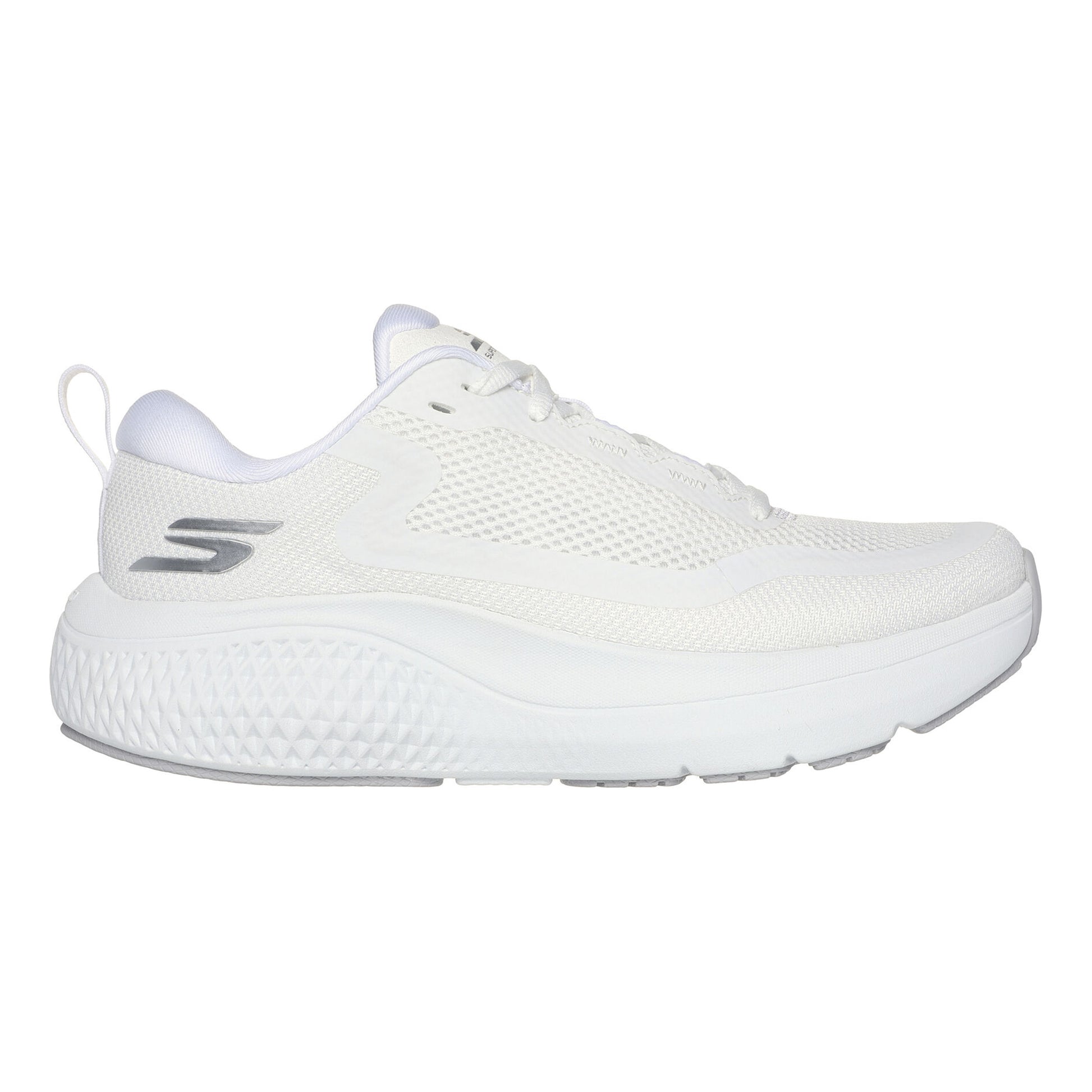 Skechers Go Run Supersonic Max Chaussure De Running Sans Stabilisateurs Femmes-Blanc,Argent