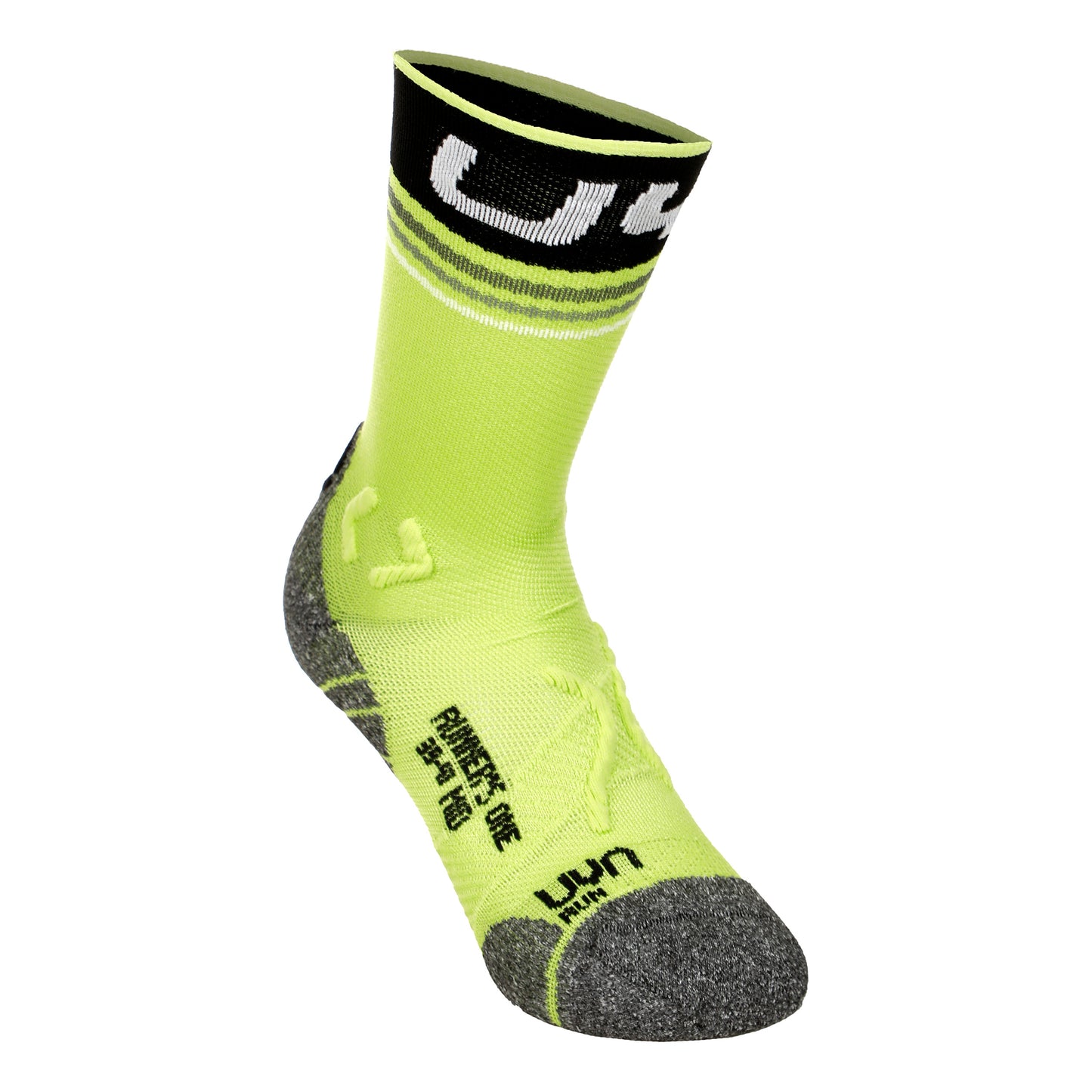 UYN Runner's Mid One Hardloopsokken Heren-Groen,Zwart