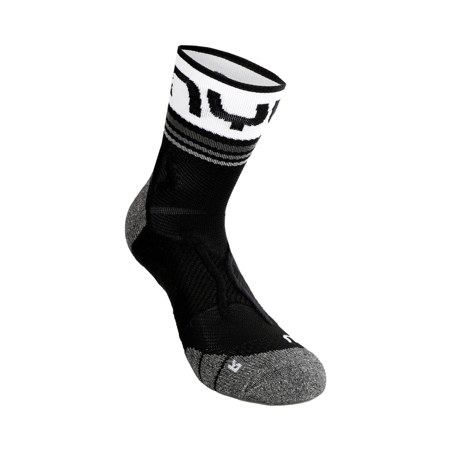 UYN Veloce Chaussettes De Running Hommes-Noir,Blanc