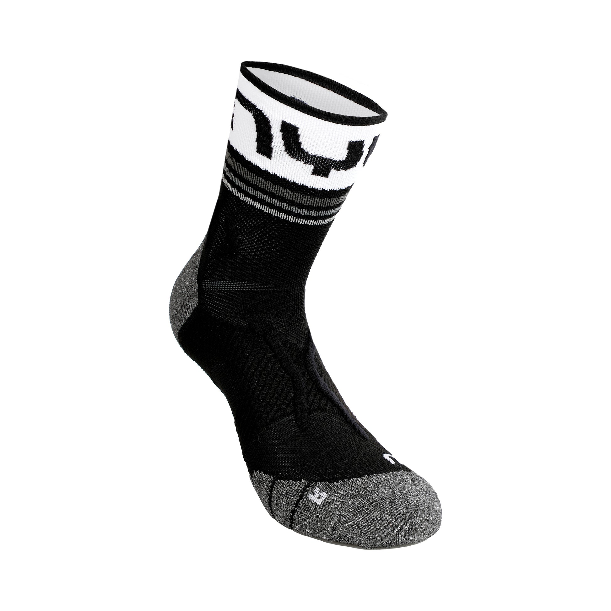 UYN Veloce Chaussettes De Running Hommes-Noir,Blanc