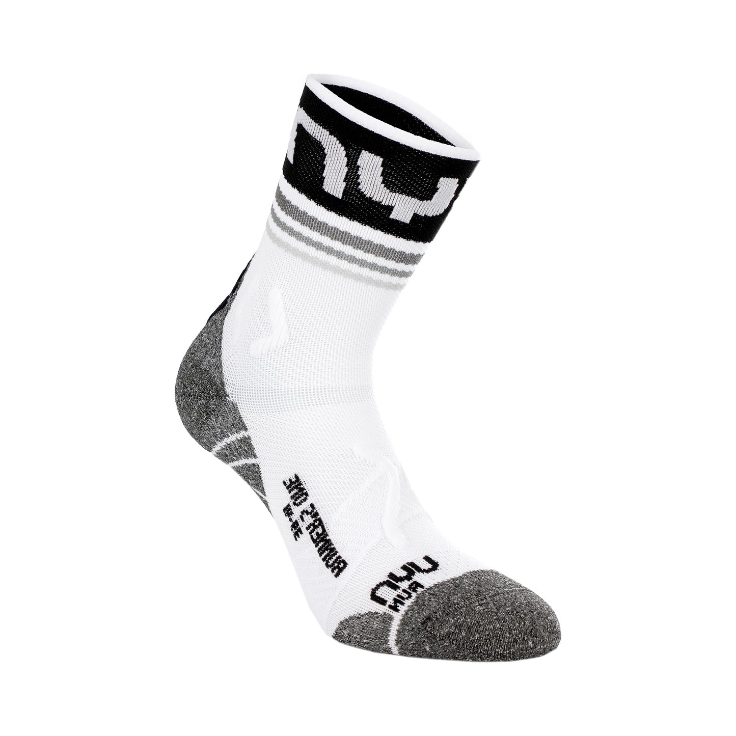 UYN Runner's One Short Chaussettes De Running Hommes-Blanc,Noir