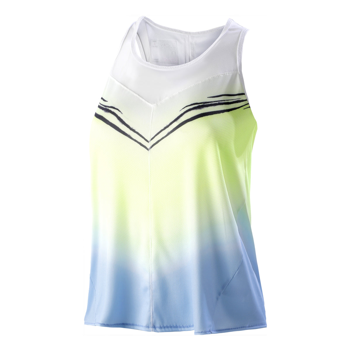 Lucky in Love Wild Ombre Tie Back Débardeur tank top Femmes - bleu clair, jaune lemon