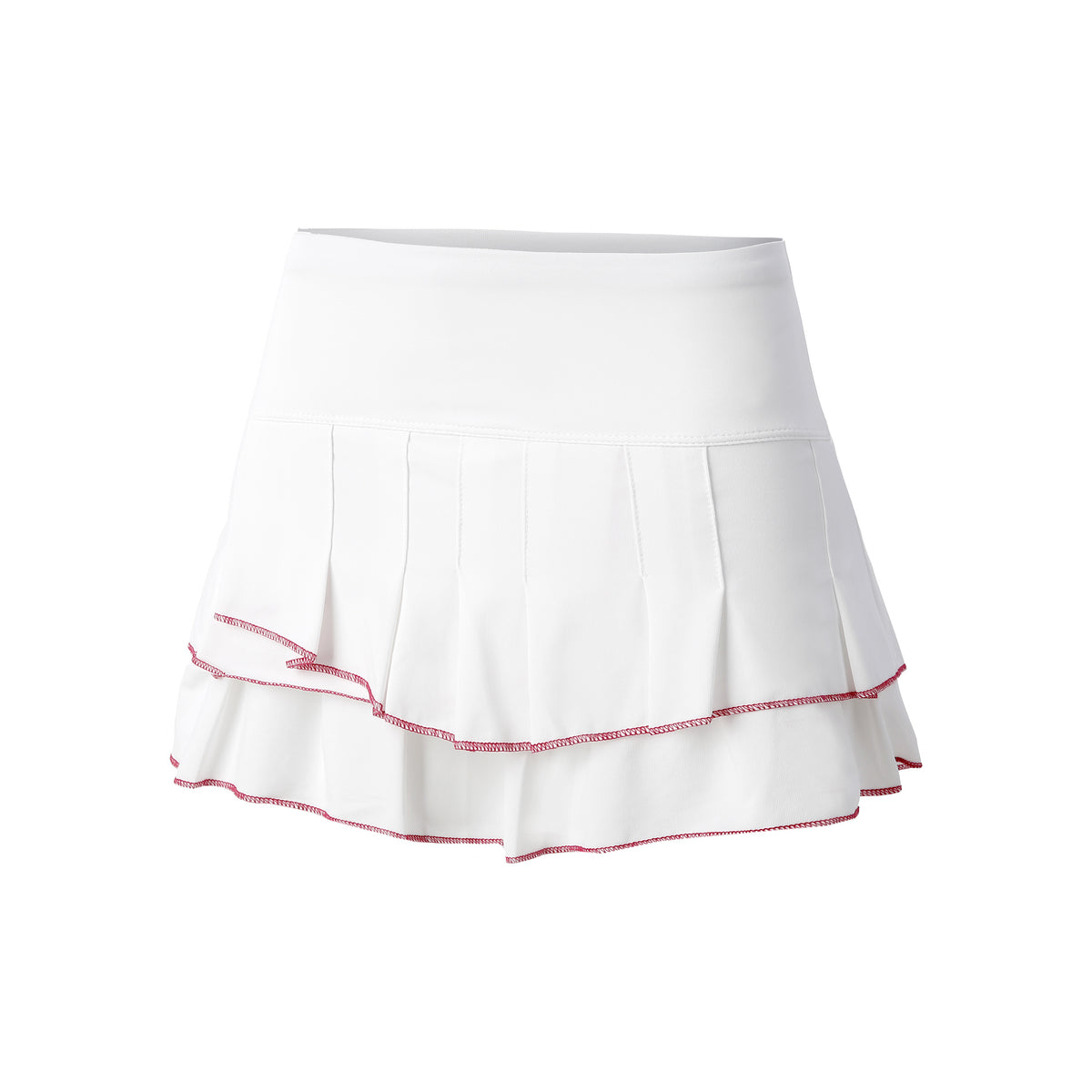 Lucky in Love Stitch Down Tier Rok Dames - wit,
