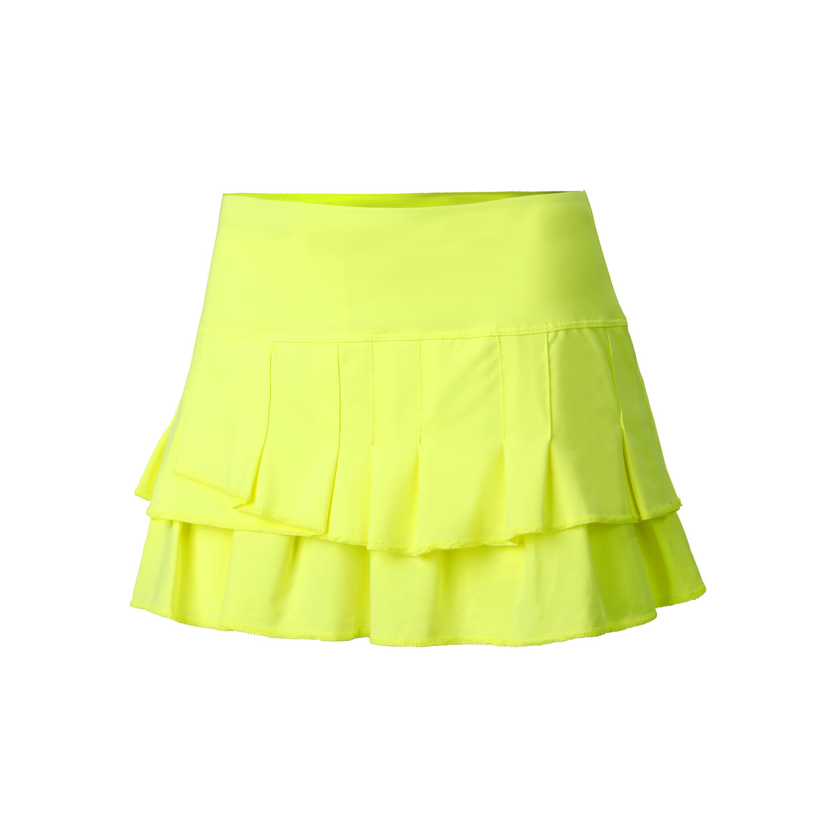 Lucky in Love Stitch Down Tier Rok Dames - neongeel,