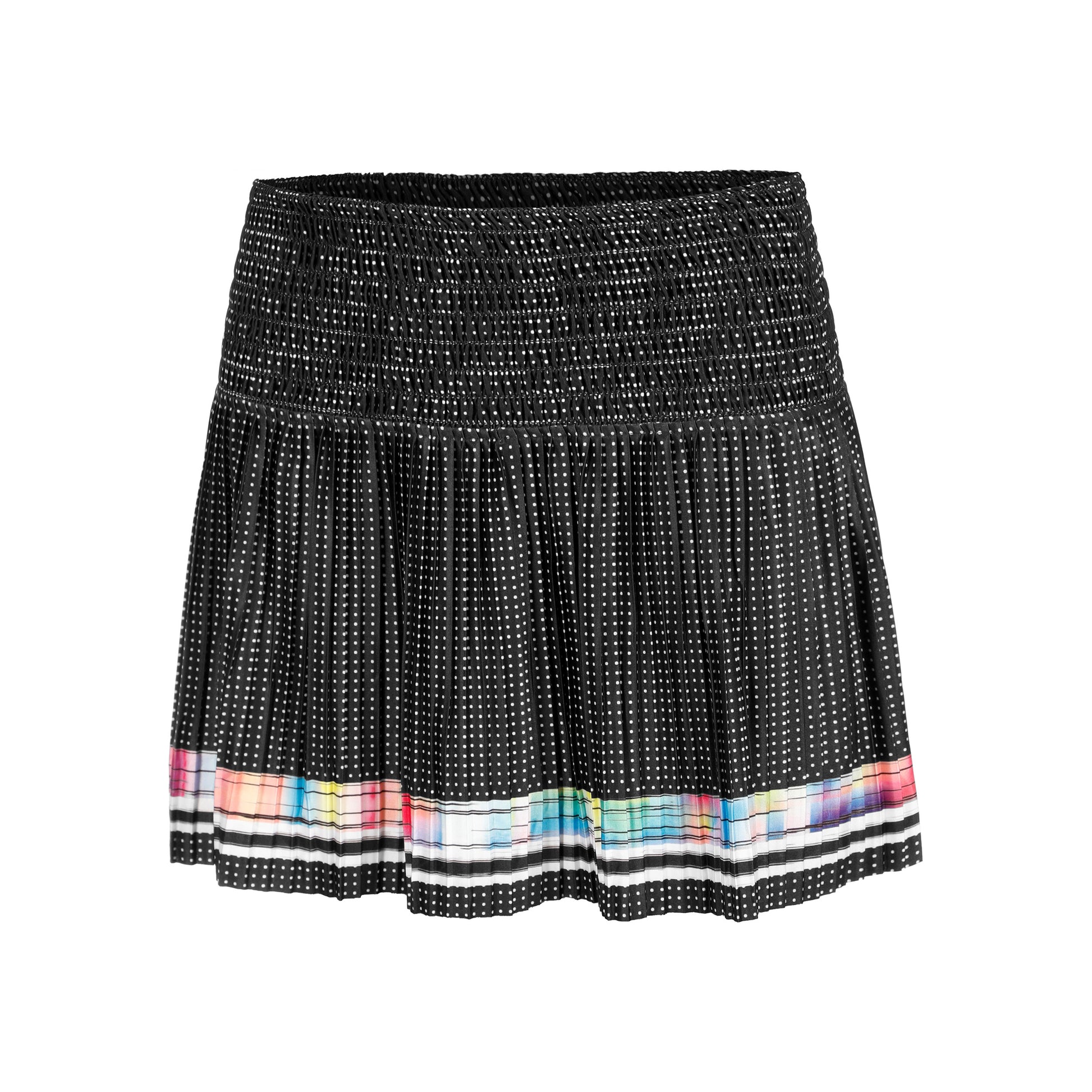 Lucky in Love Shibori Wave 14in Jupe Femmes - noir, multicouleur