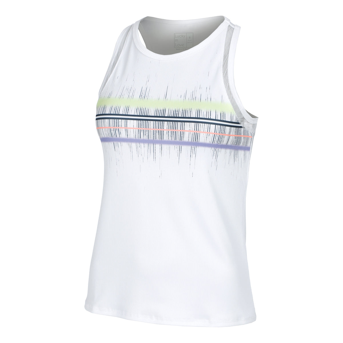 Lucky in Love Grand Slam Tank W/Bra Tanktop Dames - wit,