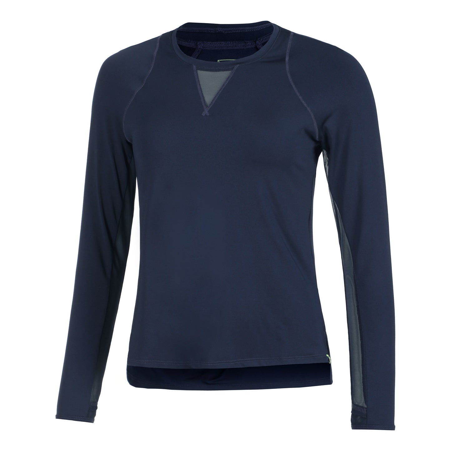 Lucky in Love High Low Breezy Longsleeve Dames - donkerblauw,