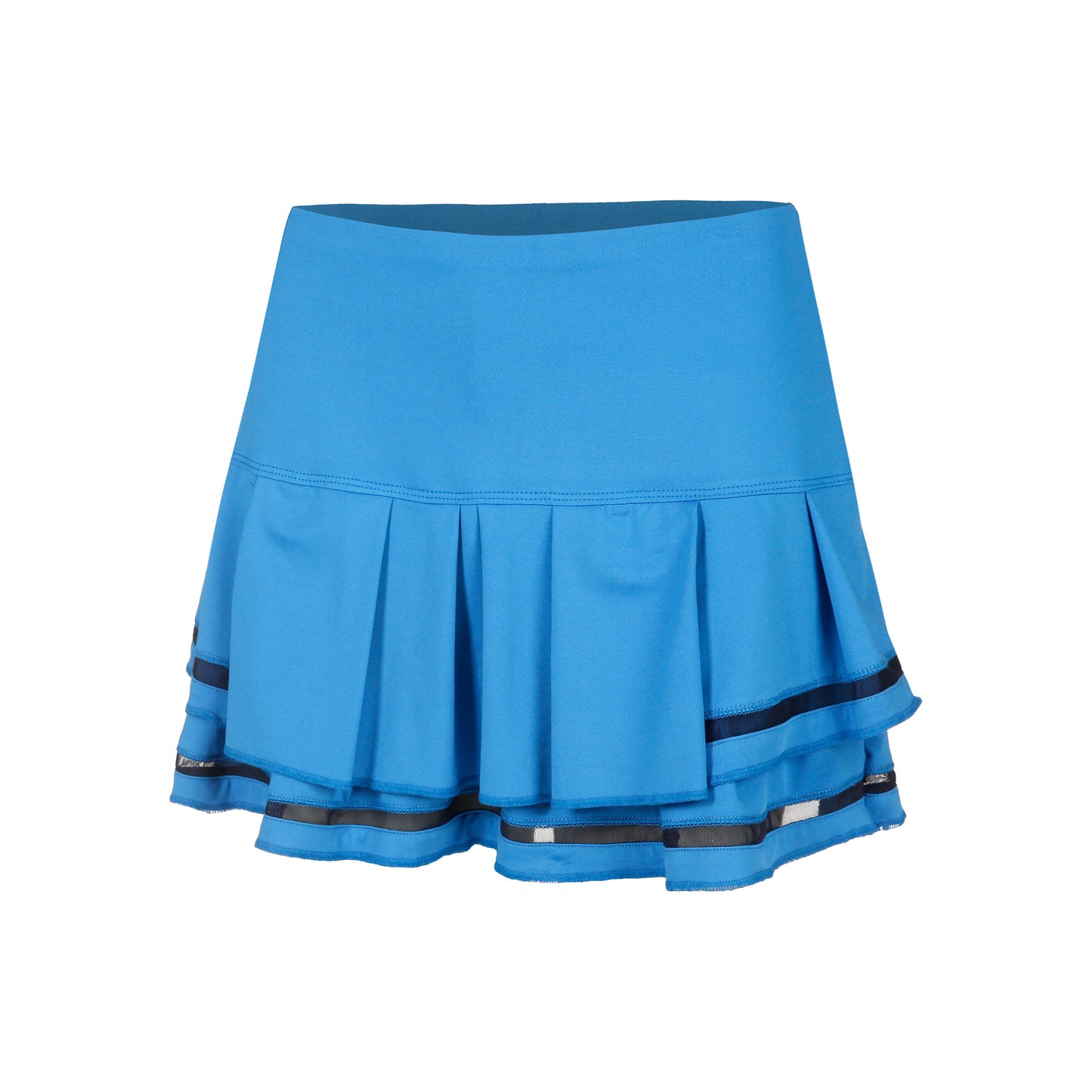 Lucky in Love Long Pleat Tier Jupe Femmes-Bleu,Noir