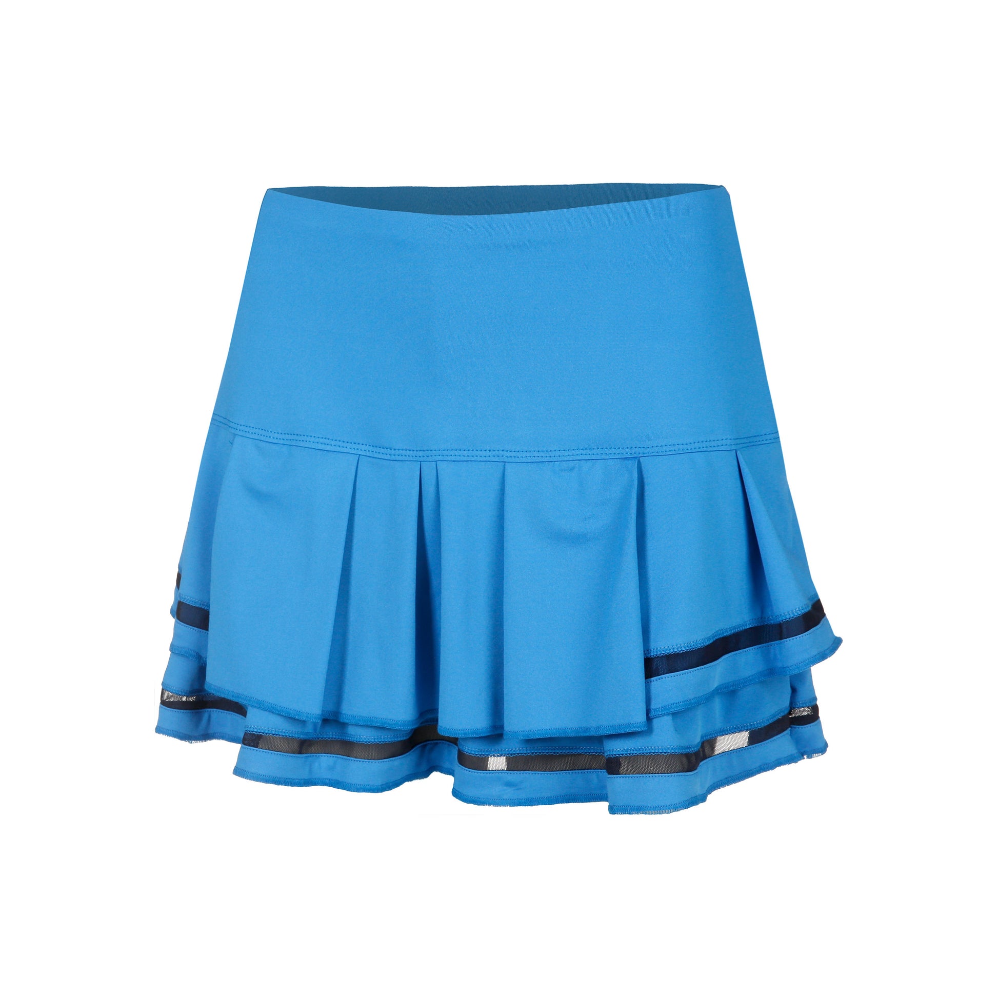 Lucky in Love Long Pleat Tier Jupe Femmes-Bleu,Noir