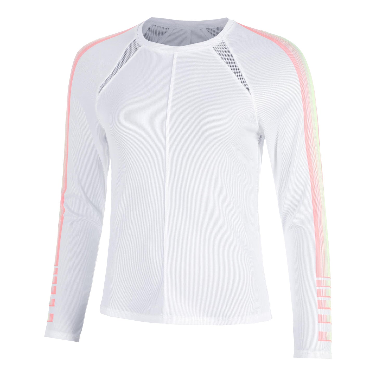 Lucky in Love Sunset Spin Longsleeve Dames-Wit,Oranje