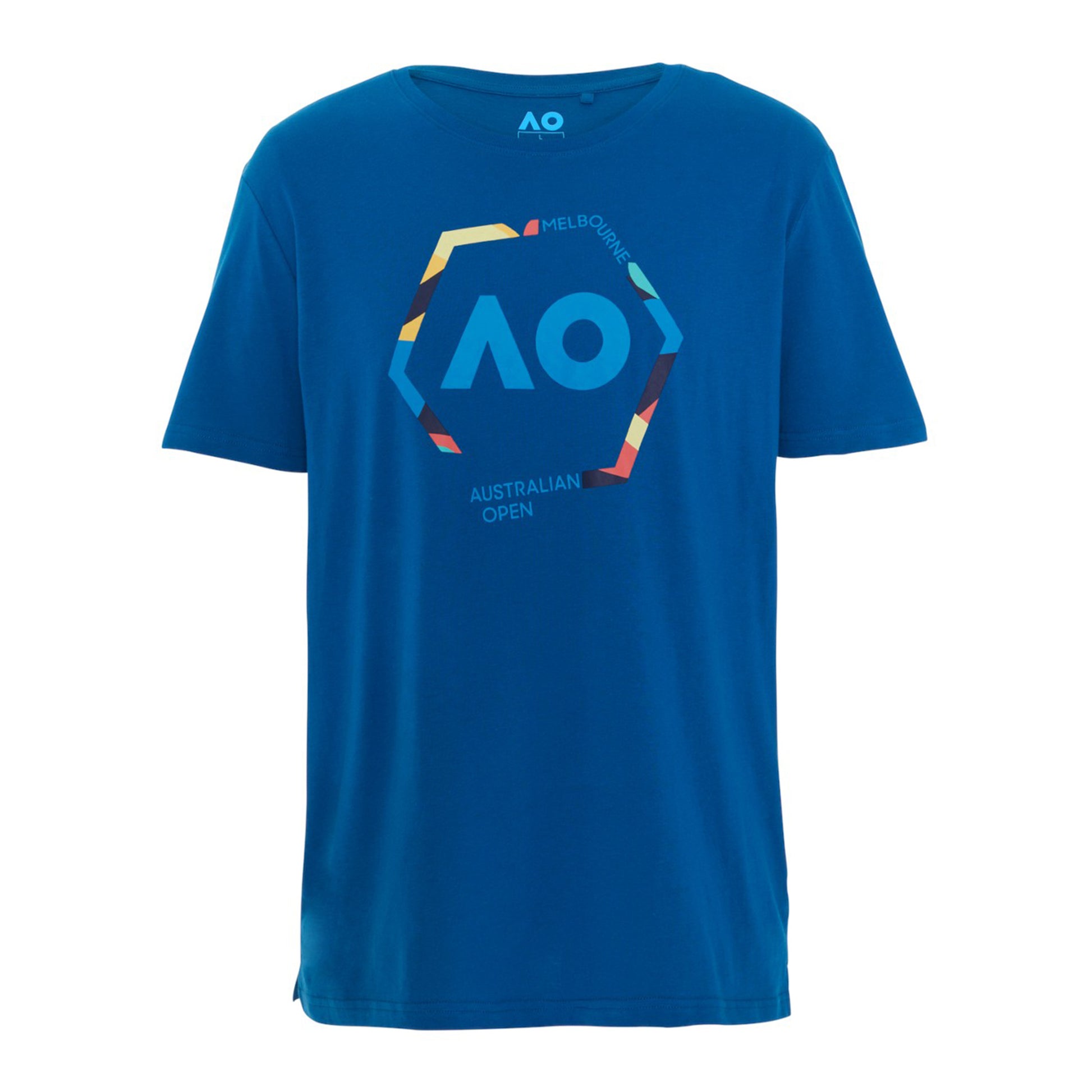 Australian Open Round Logo T-shirt Hommes - bleu, multicouleur