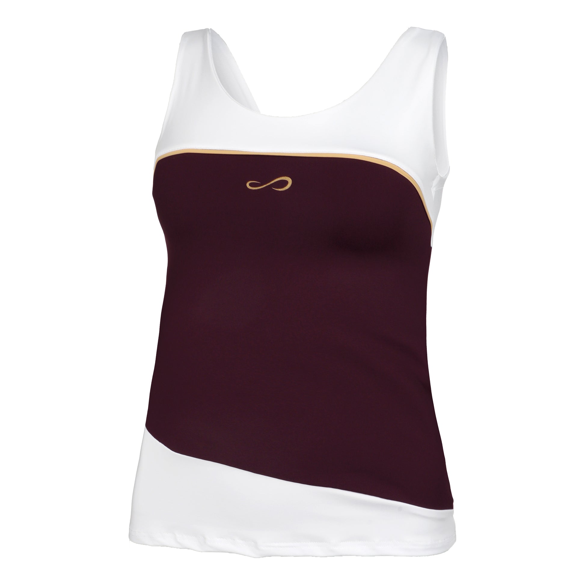 Endless Curve Tanktop Dames - paars, wit