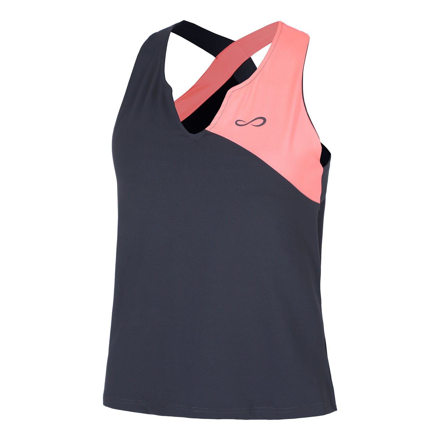 Endless Bliss Tanktop Dames - donkergrijs, koraal