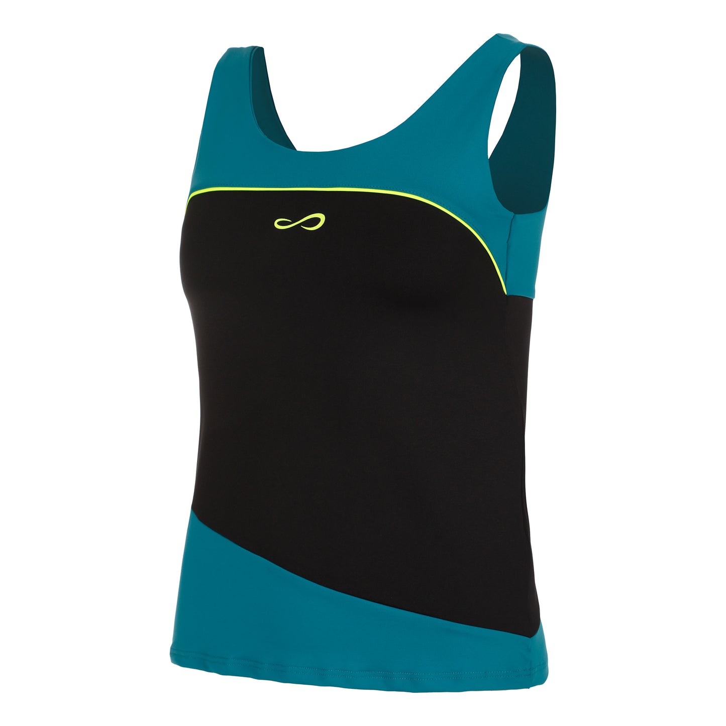 Endless Curve Tanktop Dames-Petrolblauw