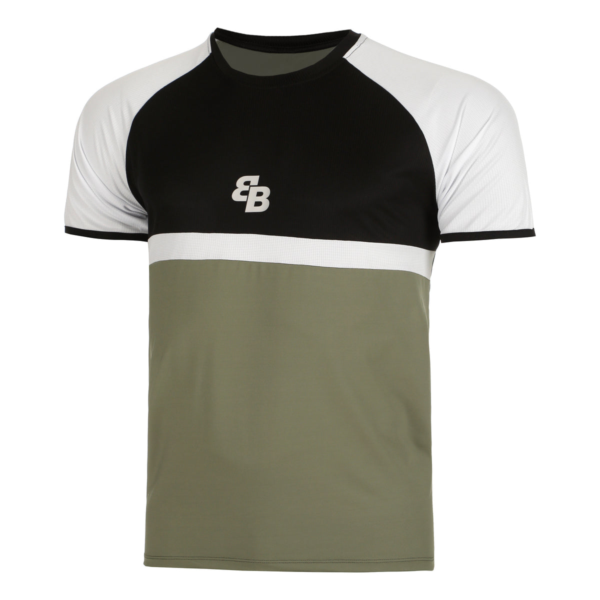 BB by Belen Berbel Classy T-shirt Hommes - vert olive, noir