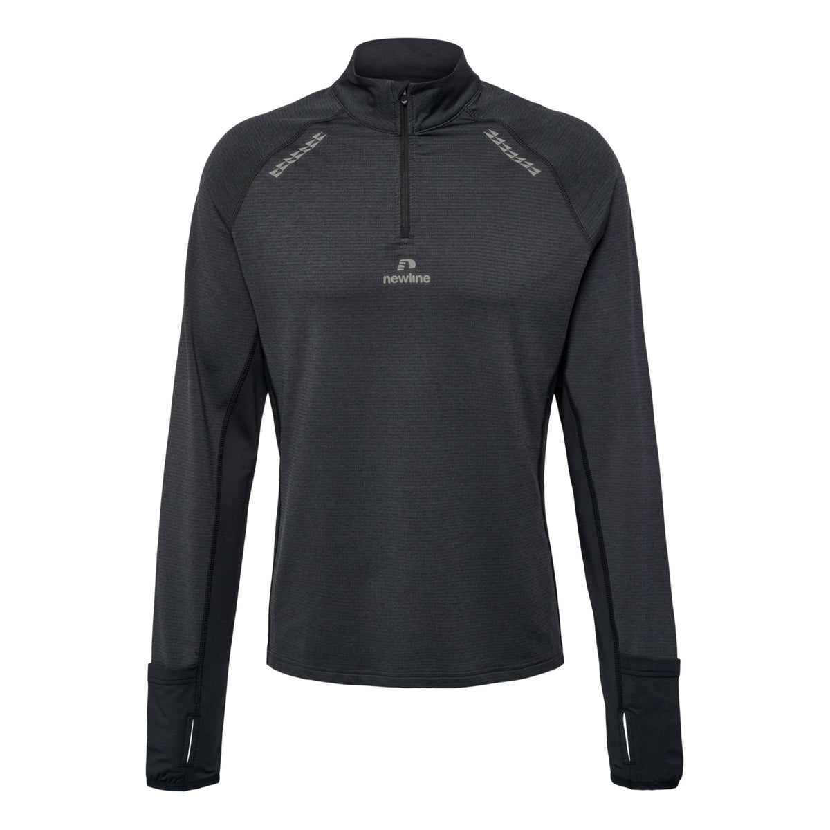 Newline Mesa Half-Zip Top de course Hommes - noir,