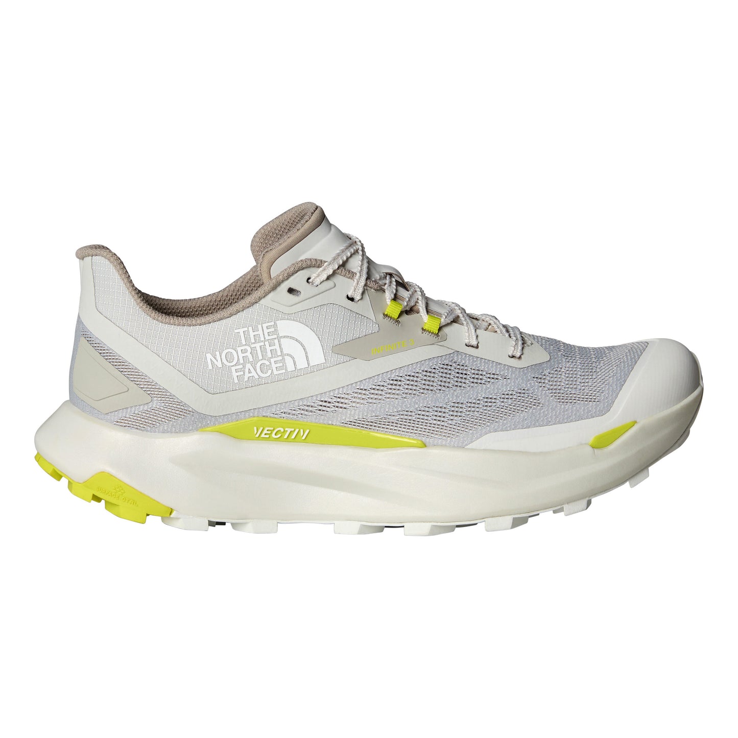 The North Face Vectiv Infinite 3 Trailschoen Heren - lichtgrijs, geel