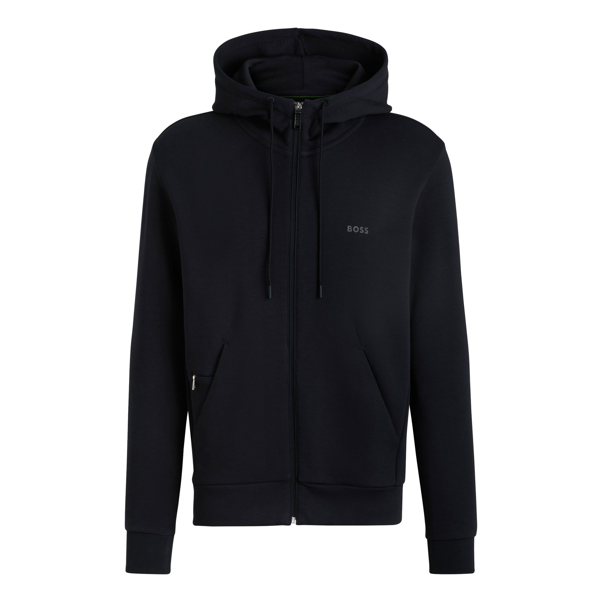 BOSS Shaggy Gilet En Coton Hommes-Bleu Foncé