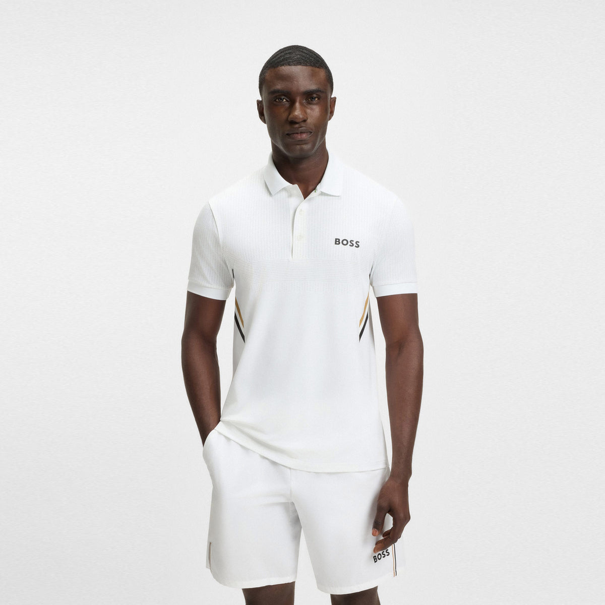 BOSS Paule TOC Polo Hommes-Blanc
