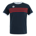 Kadiri Striped T-shirt Heren - donkerblauw, rood
